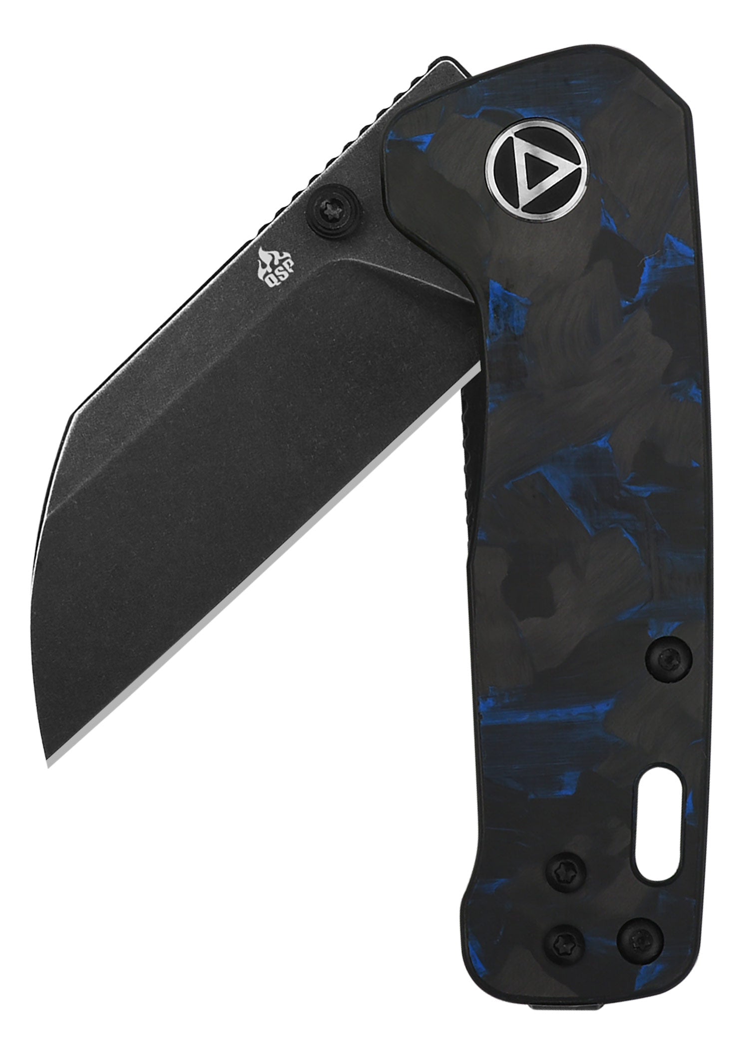 Imagen única de: Navaja Penguin Mini, Hoja Lavada A La Piedra Negra, Mango De Fibra De Carbono