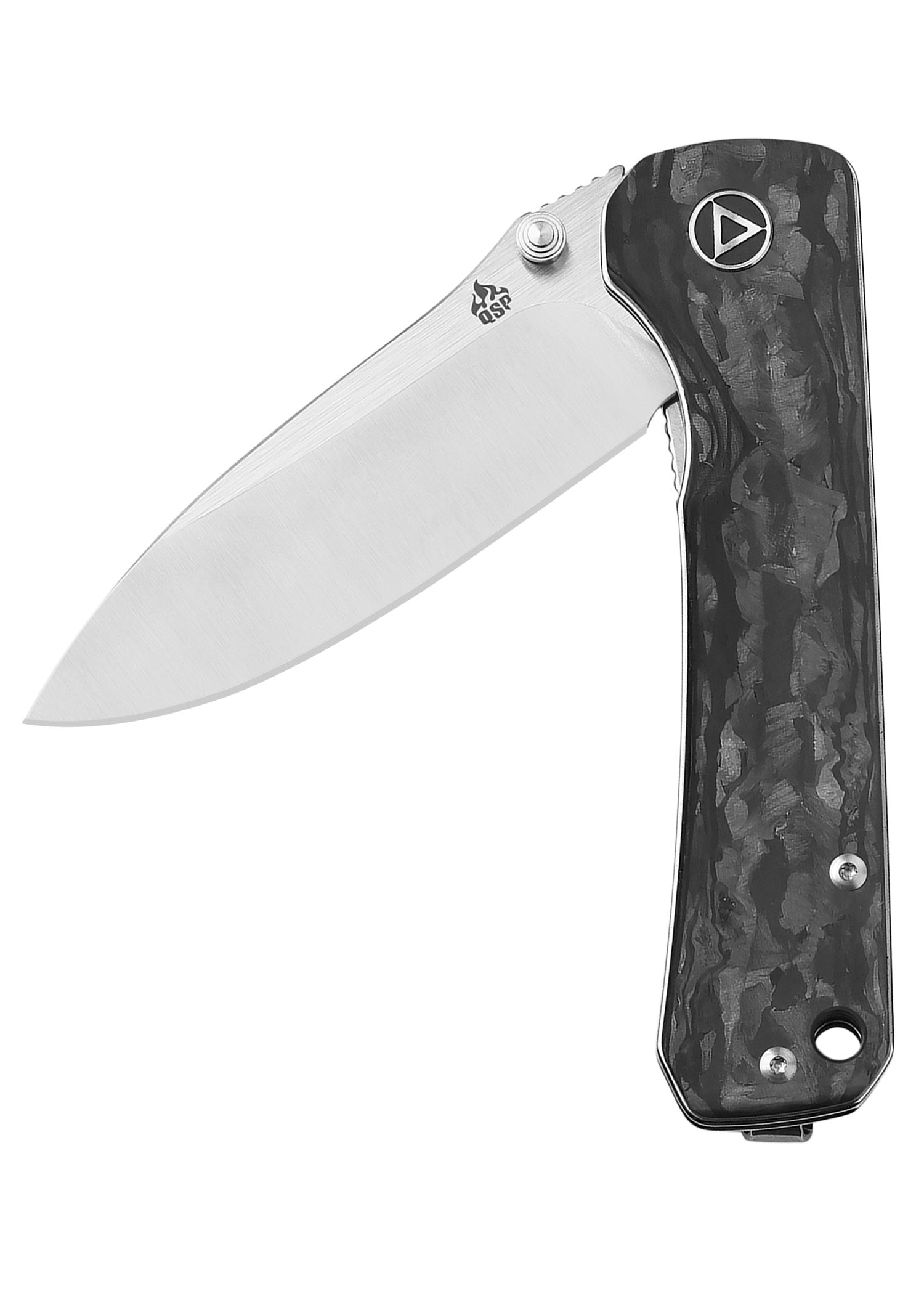 Imagen única de: Navaja Hawk, Hoja Satinada S35vn, Mango De Carbono