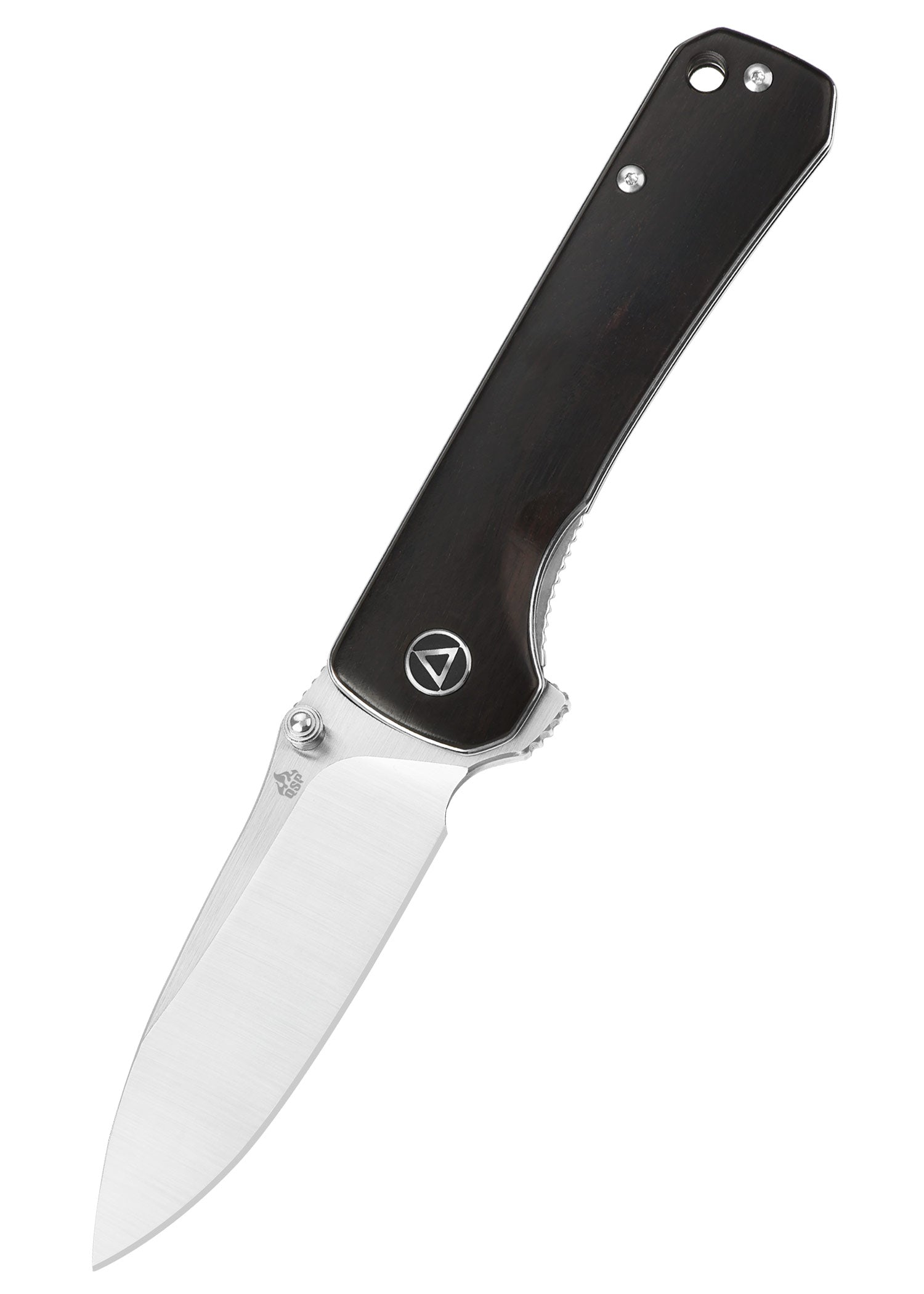 Imagen única de: Navaja De Bolsillo Hawk, Hoja Satinada 14C28n, Mango De Ébano