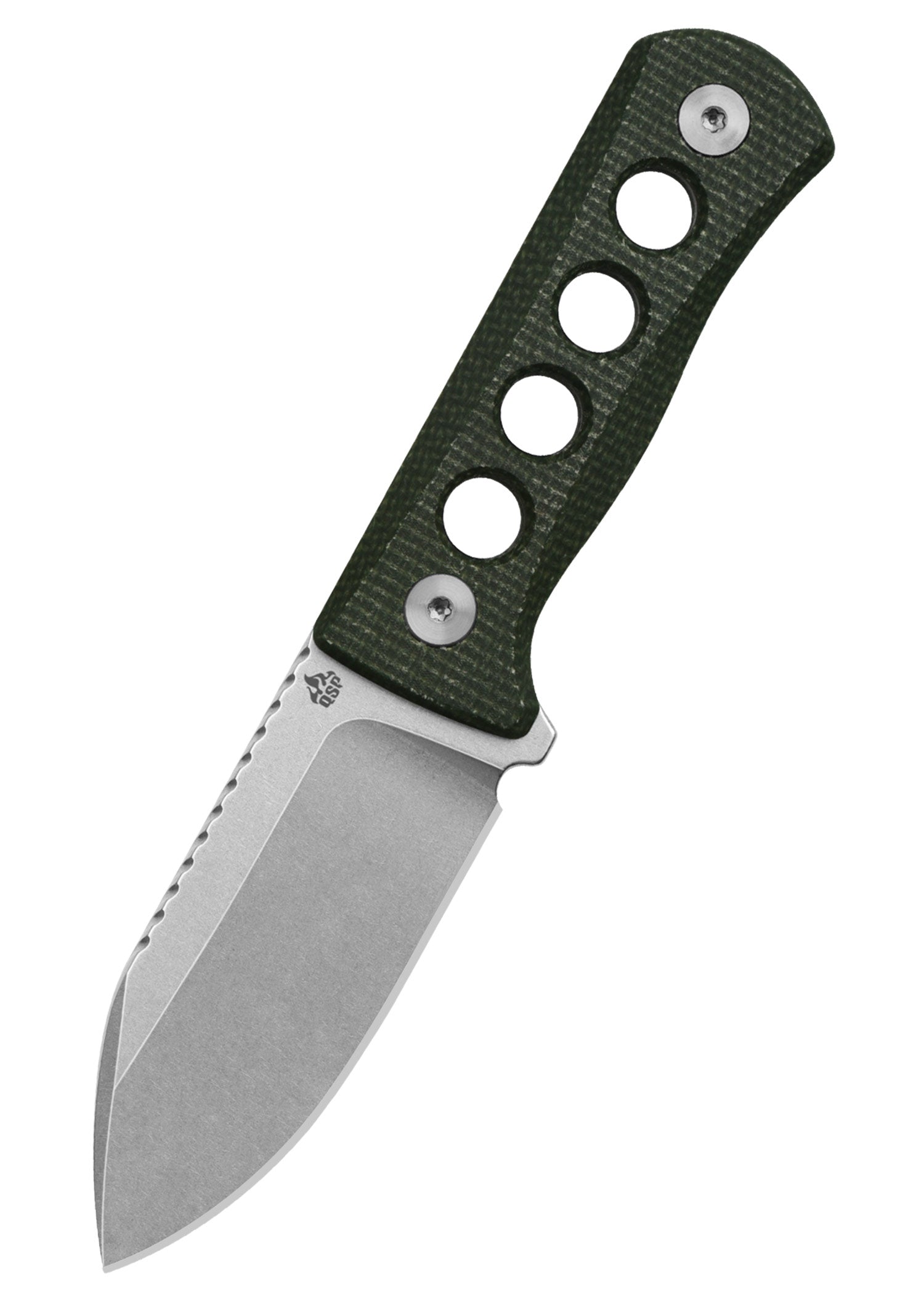 Imagen única de: Navaja Canary, Hoja Lavada A La Piedra, Mango De Micarta Verde