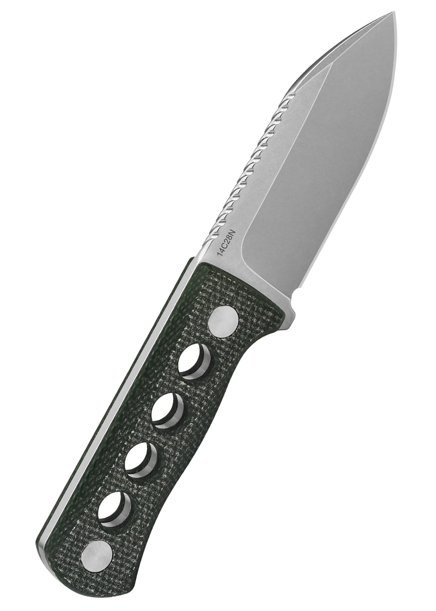 Imagen única de: Navaja Canary, Hoja Lavada A La Piedra, Mango De Micarta Verde