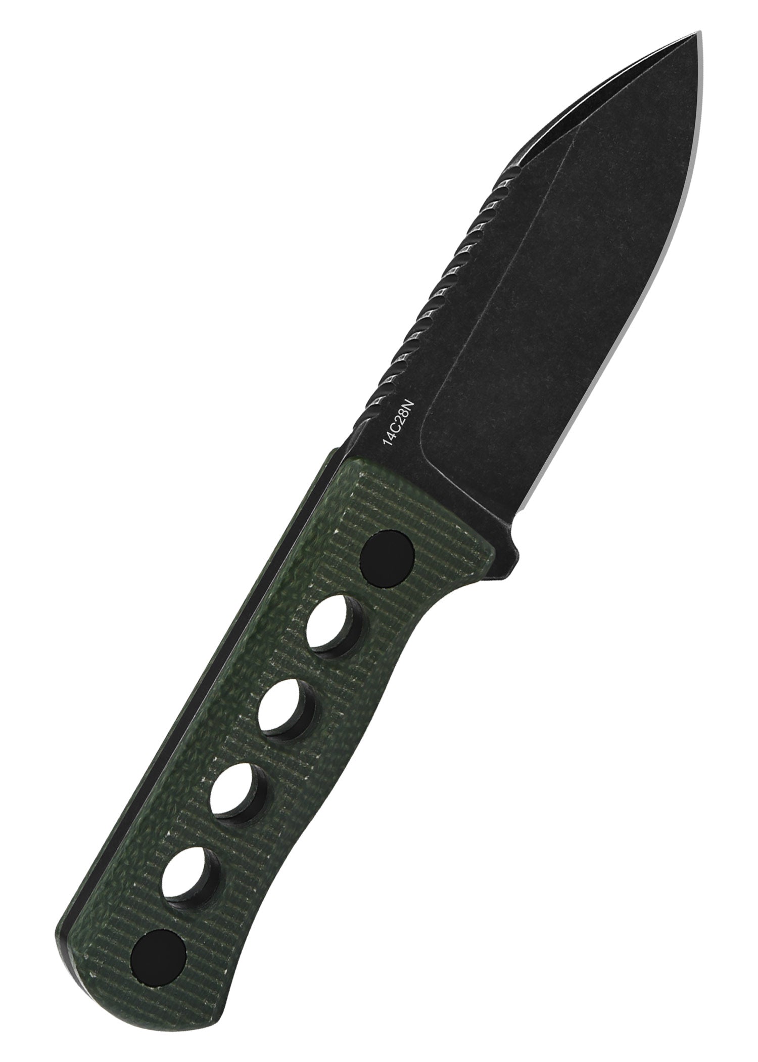 Imagen única de: Navaja Canary, Hoja Lavada A La Piedra Negra, Mango De Micarta Verde