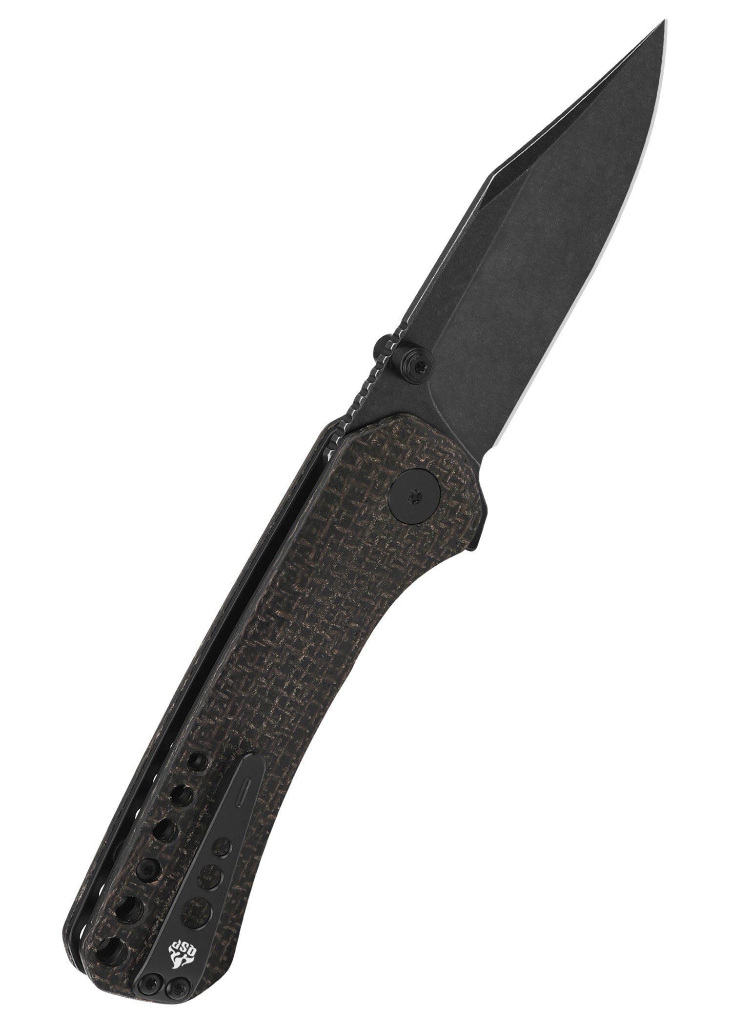 Imagen única de: Navaja Kestrel, Hoja Lavada A La Piedra Negra, Mango De Micarta Marrón