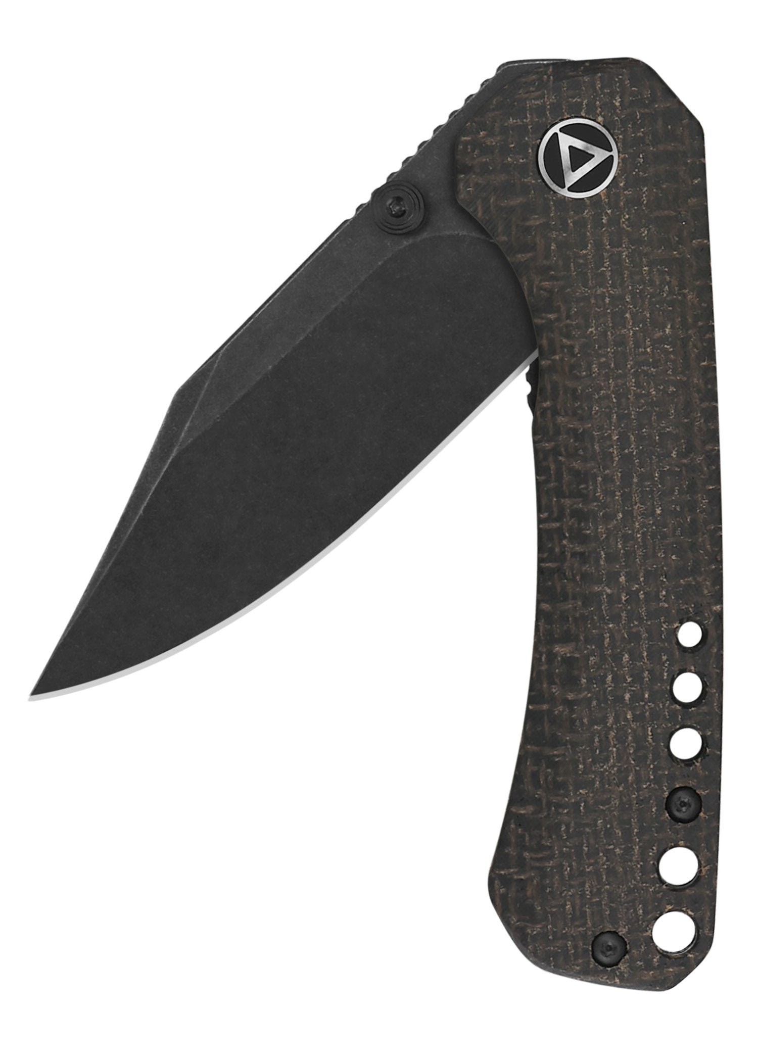 Imagen única de: Navaja Kestrel, Hoja Lavada A La Piedra Negra, Mango De Micarta Marrón