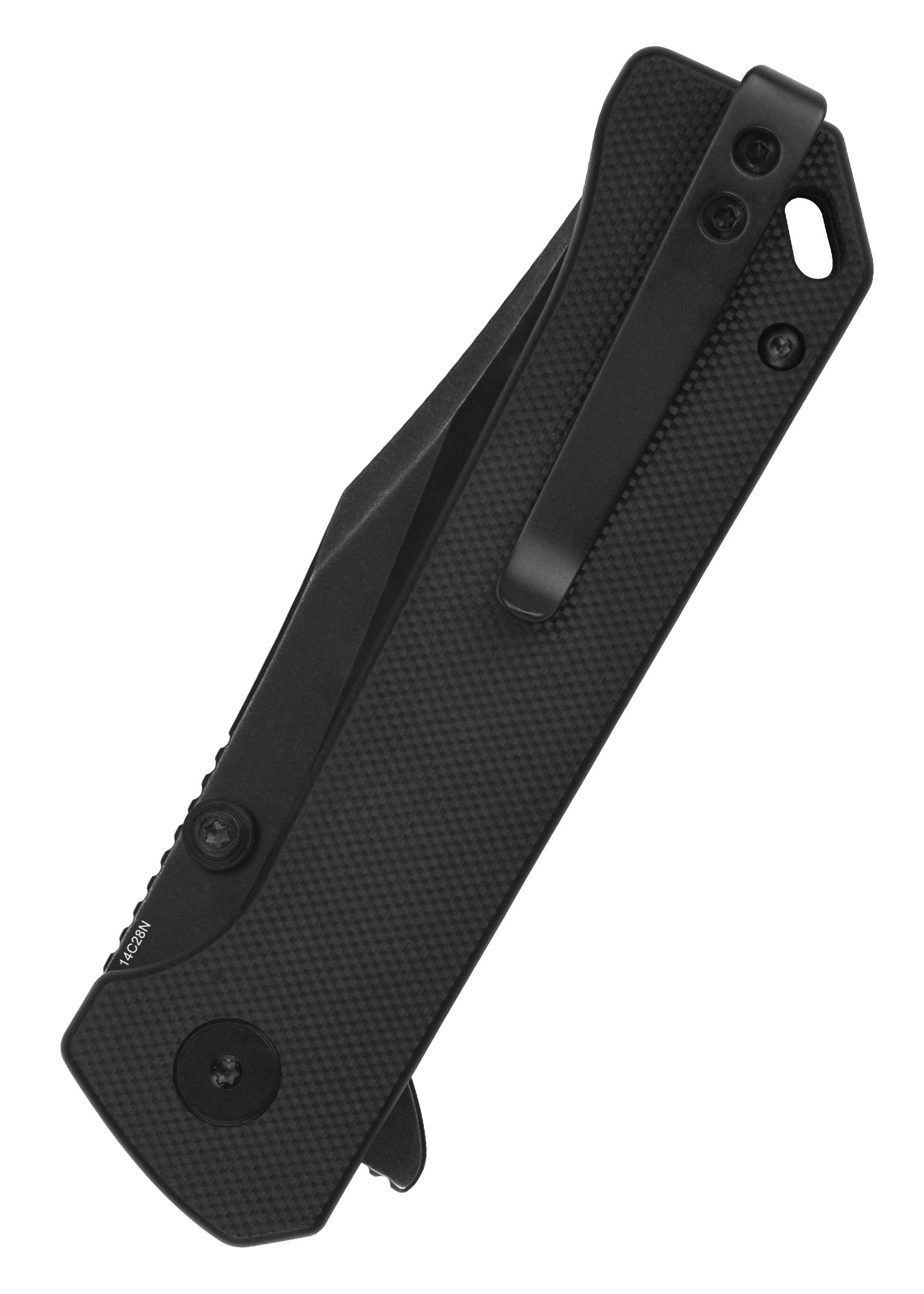 Imagen única de: Navaja De Bolsillo Qsp Grebe Button Lock, Mango G10, Negra