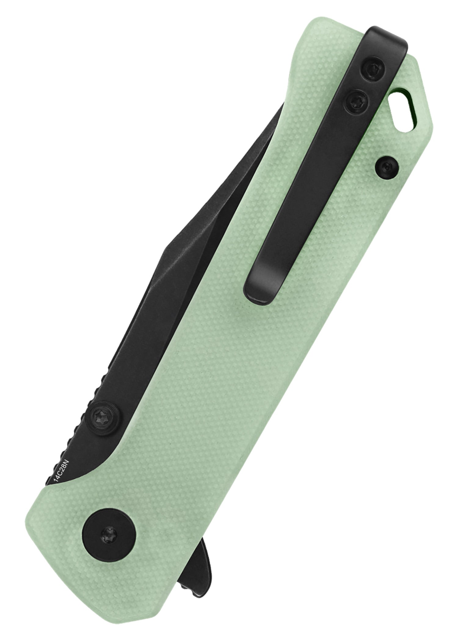 Imagen única de: Navaja De Bolsillo Qsp Grebe Button Lock Mango G10, Jade