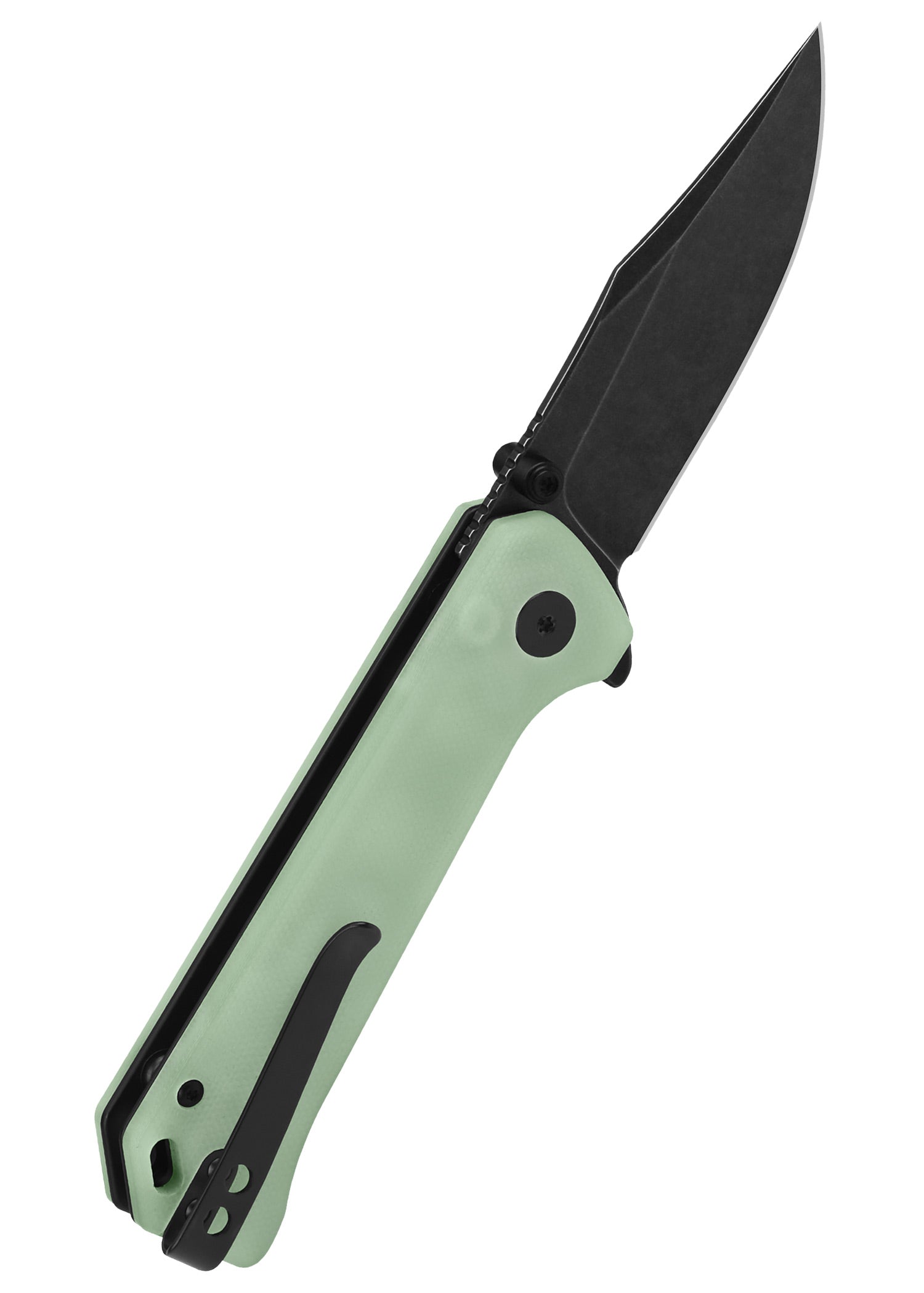 Imagen única de: Navaja De Bolsillo Qsp Grebe Button Lock Mango G10, Jade