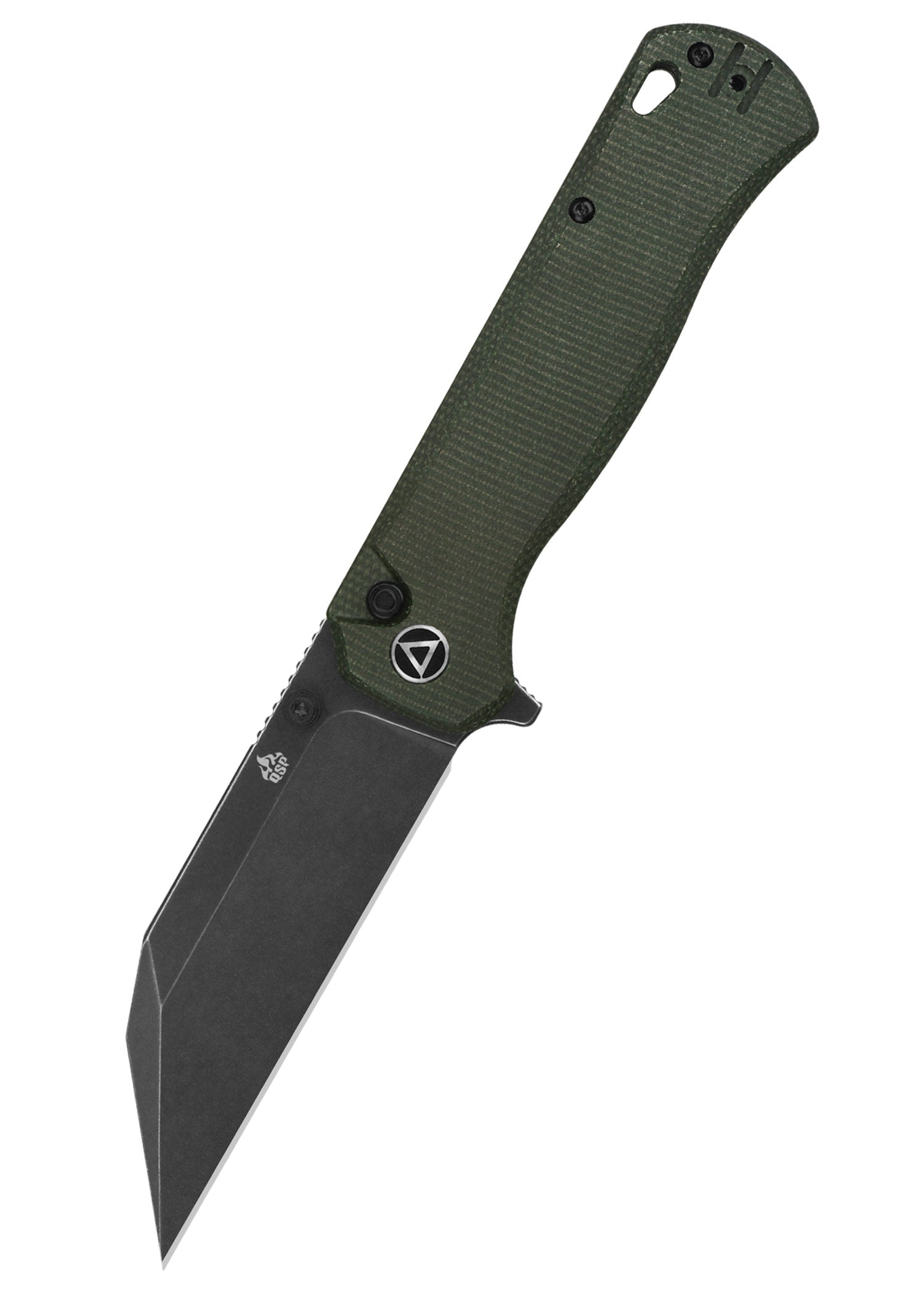 Imagen única de: Navaja Swordfish, Hoja Lavada A La Piedra Negra, Mango De Micarta Verde