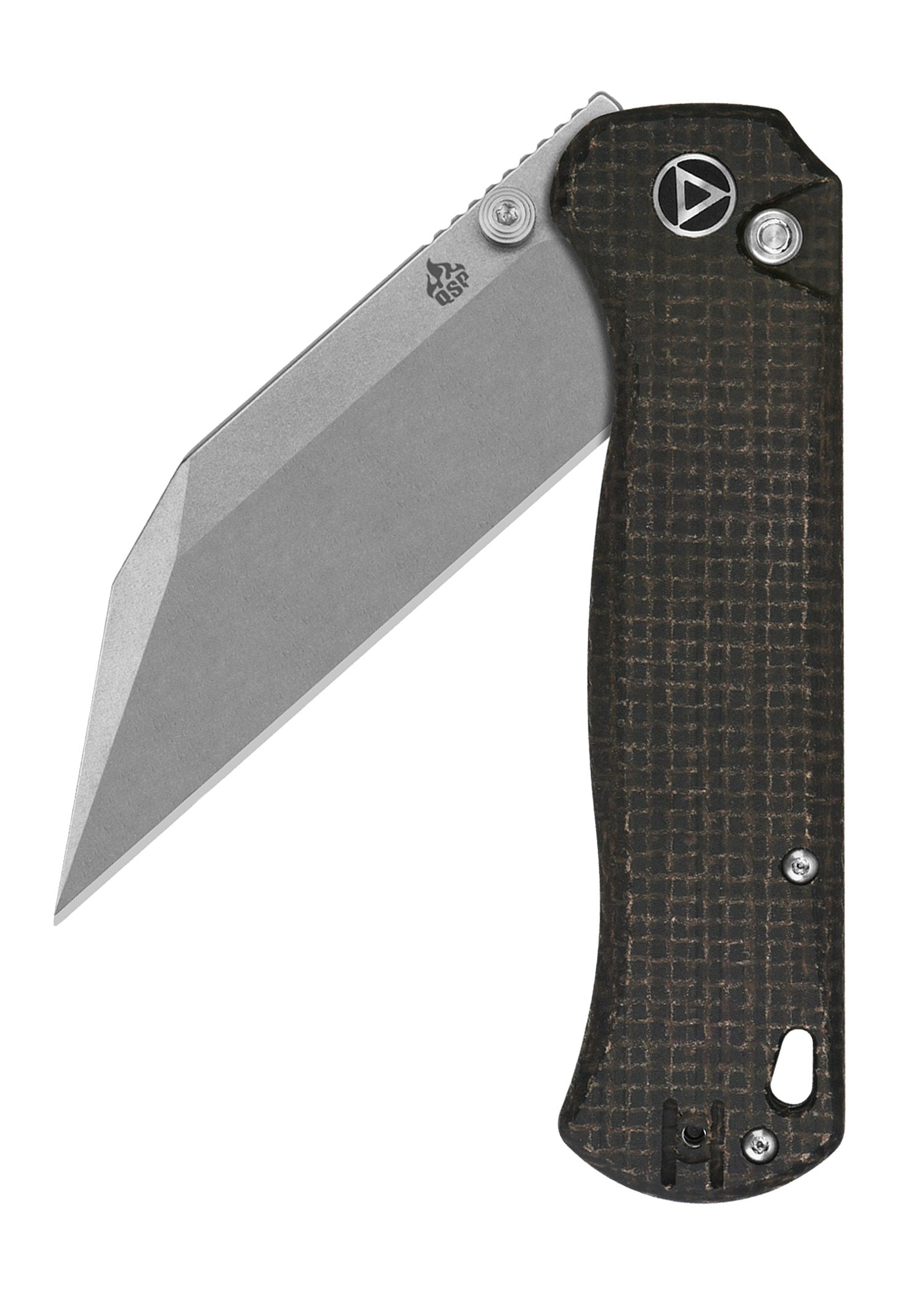 Imagen única de: Navaja Swordfish, Hoja Lavada A La Piedra, Mango De Micarta Marrón