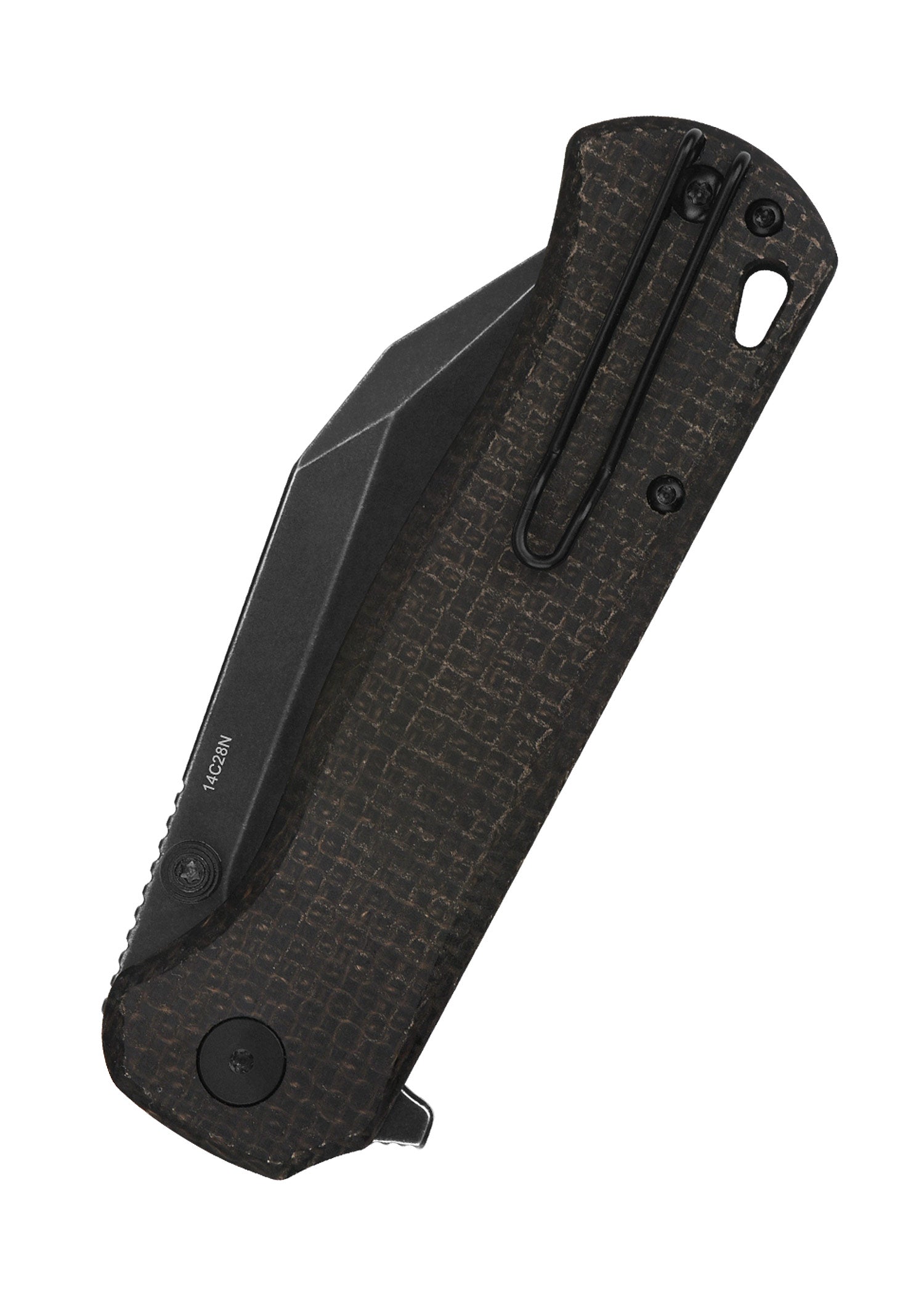 Imagen única de: Navaja Swordfish, Hoja Lavada A La Piedra Negra, Mango De Micarta Marrón