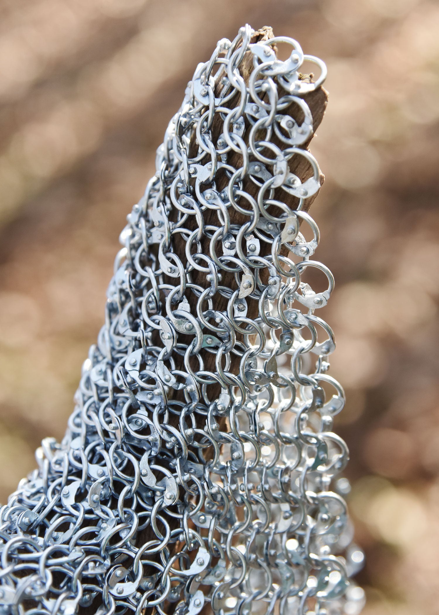 Imagen única de: Pieza De Cadena Rrz9 20 X 20 Cm, Remachada, Id9 Mm, Galvanizada