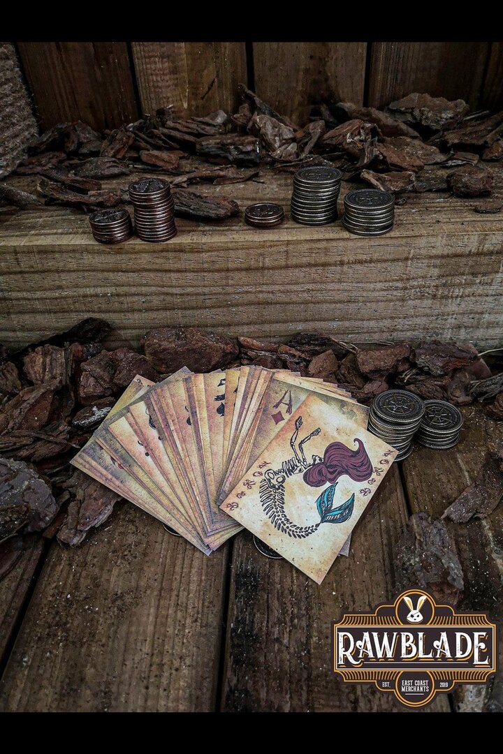 Imagen única de: Baraja De Póquer Pirata Sirena Muerta