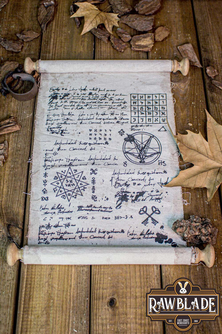 Imagen única de: Pergamino De Witcher Con Correa De Cuero