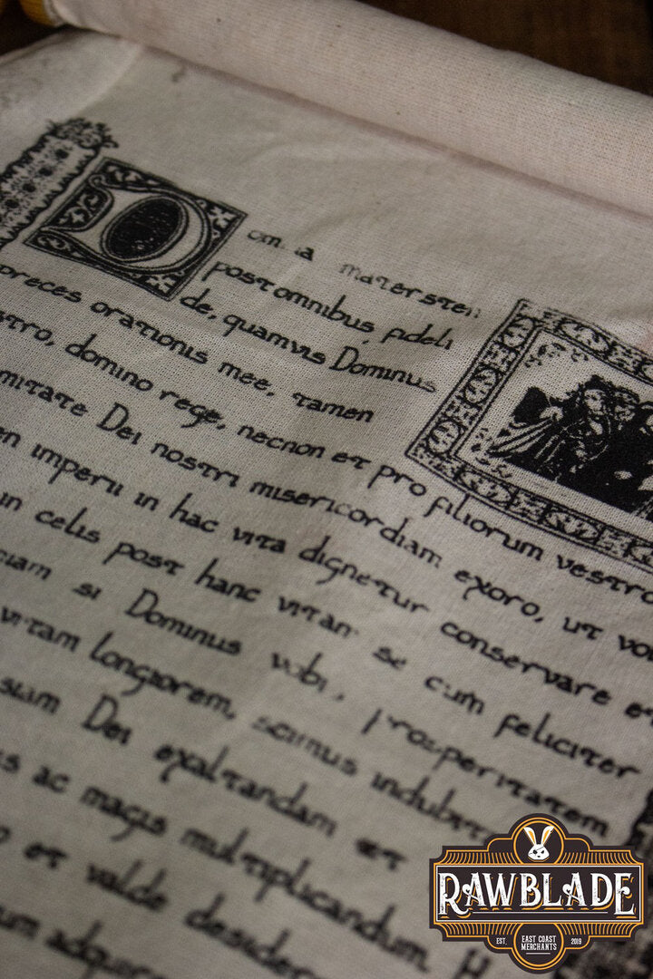 Imagen única de: Pergamino Medieval Con Correa De Cuero