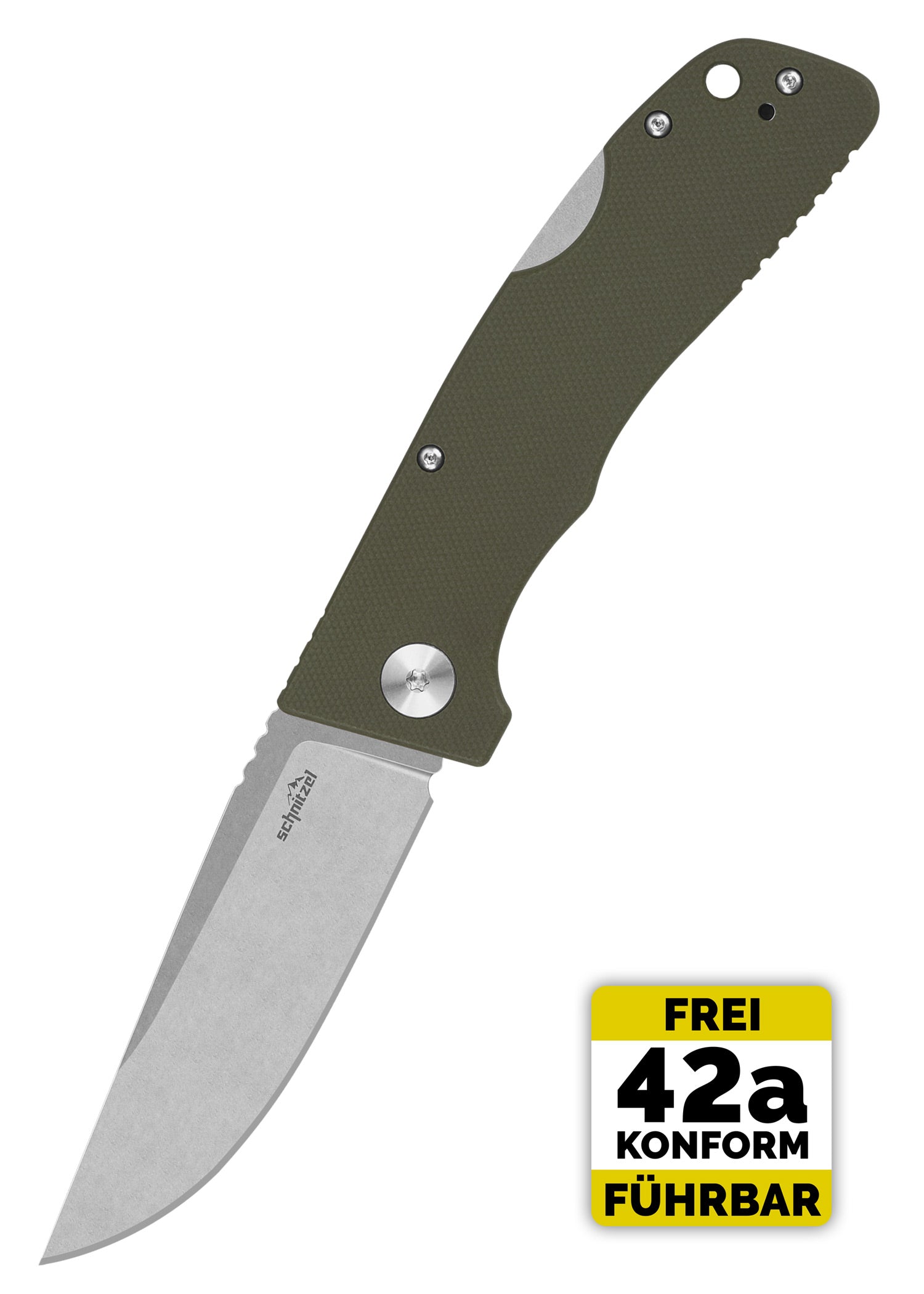 Imagen única de: Schnitzel Kvar, Cierre A 2 Manos, Verde, Lavado A La Piedra