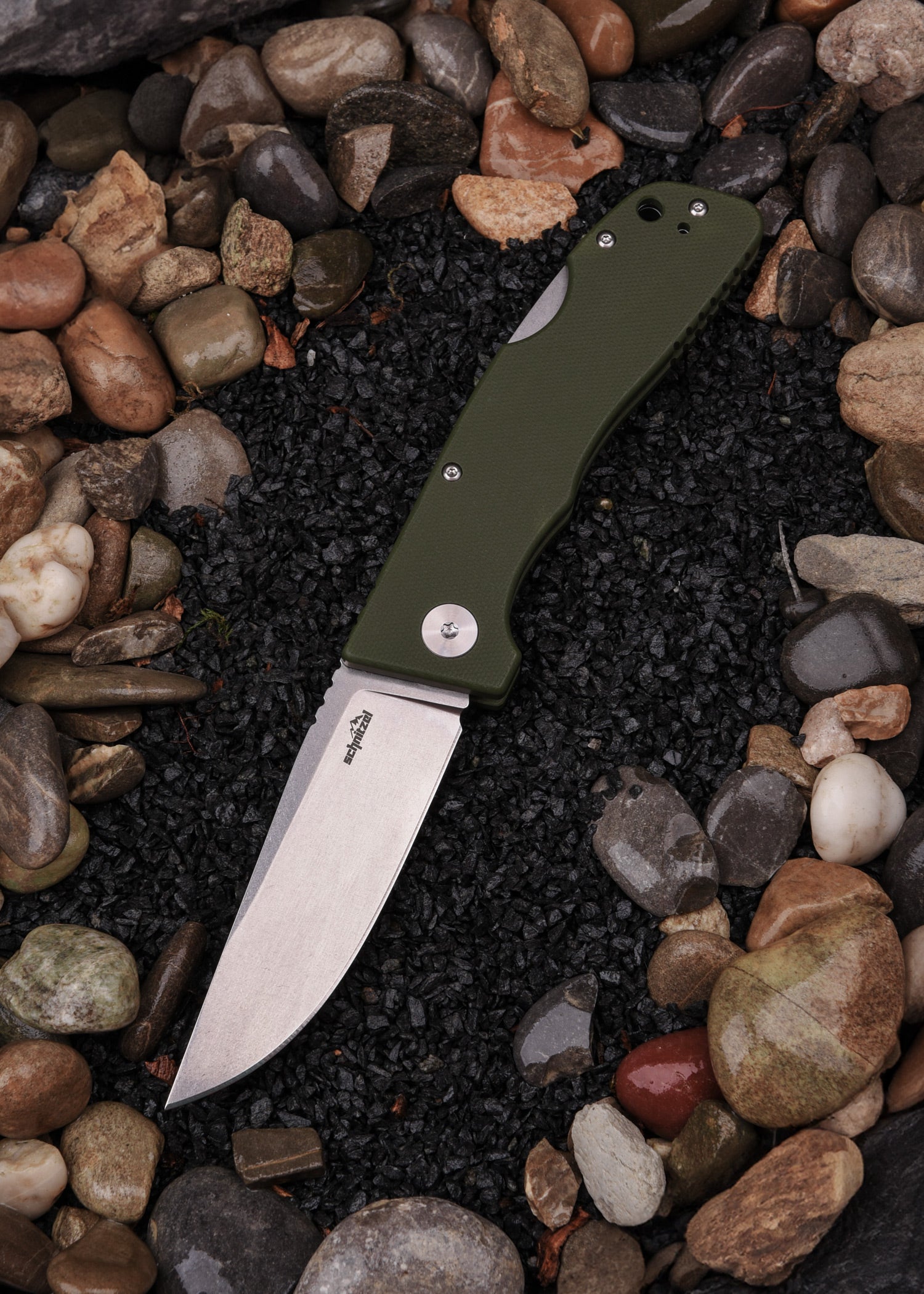 Imagen única de: Schnitzel Kvar, Cierre A 2 Manos, Verde, Lavado A La Piedra