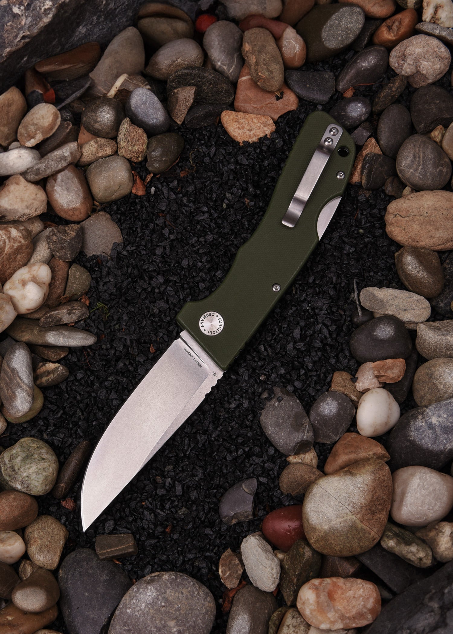 Imagen única de: Schnitzel Kvar, Cierre A 2 Manos, Verde, Lavado A La Piedra