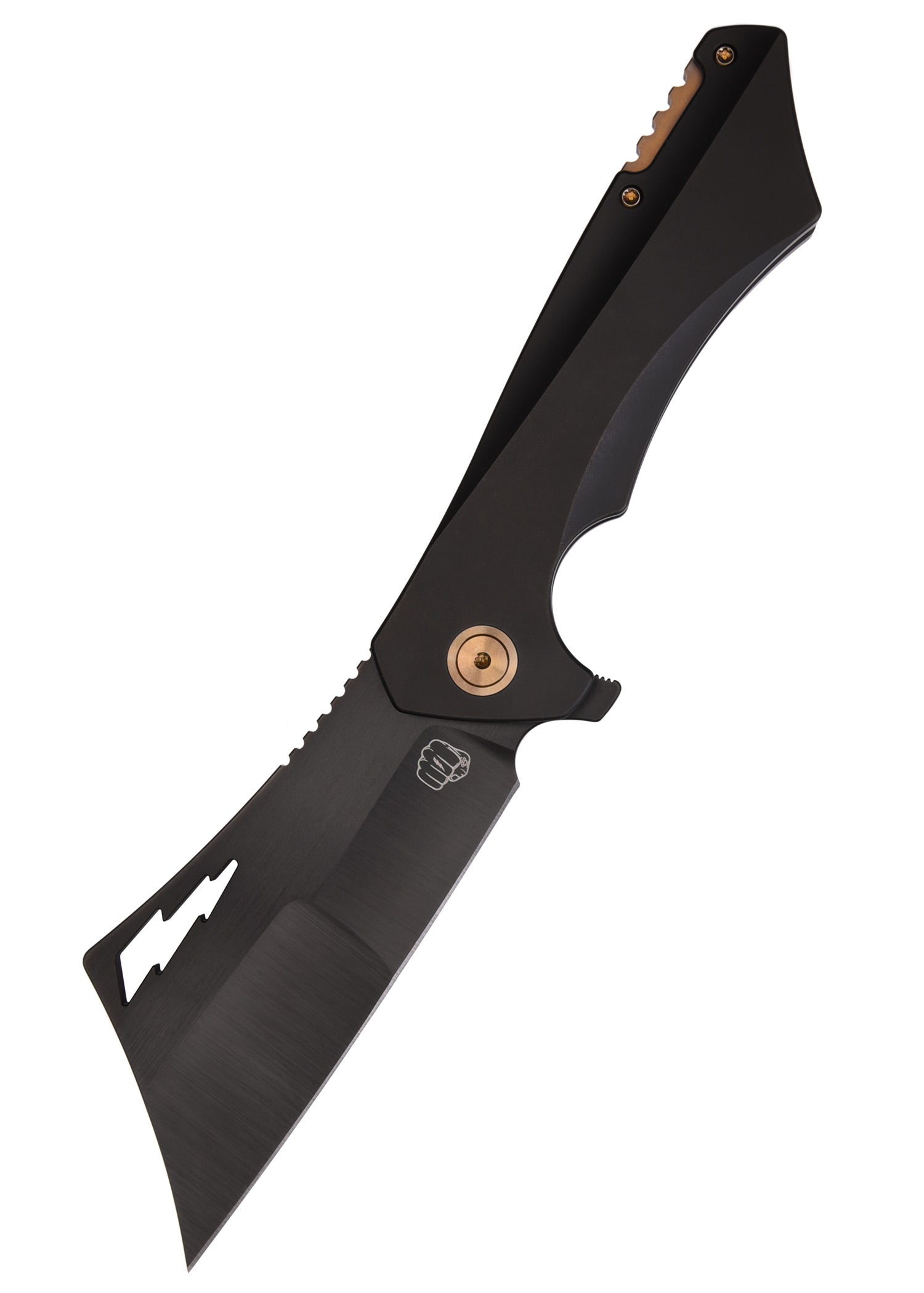 Imagen única de: Navaja Nemley Cleaver, Exclusiva, Pvd Negro, Año Oro