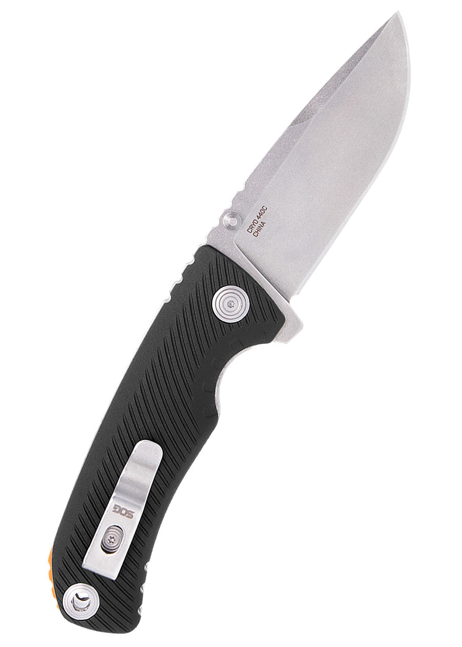 Imagen única de: Sog Tellus Atk - Negro + Naranja Blaze, Navaja De Bolsillo