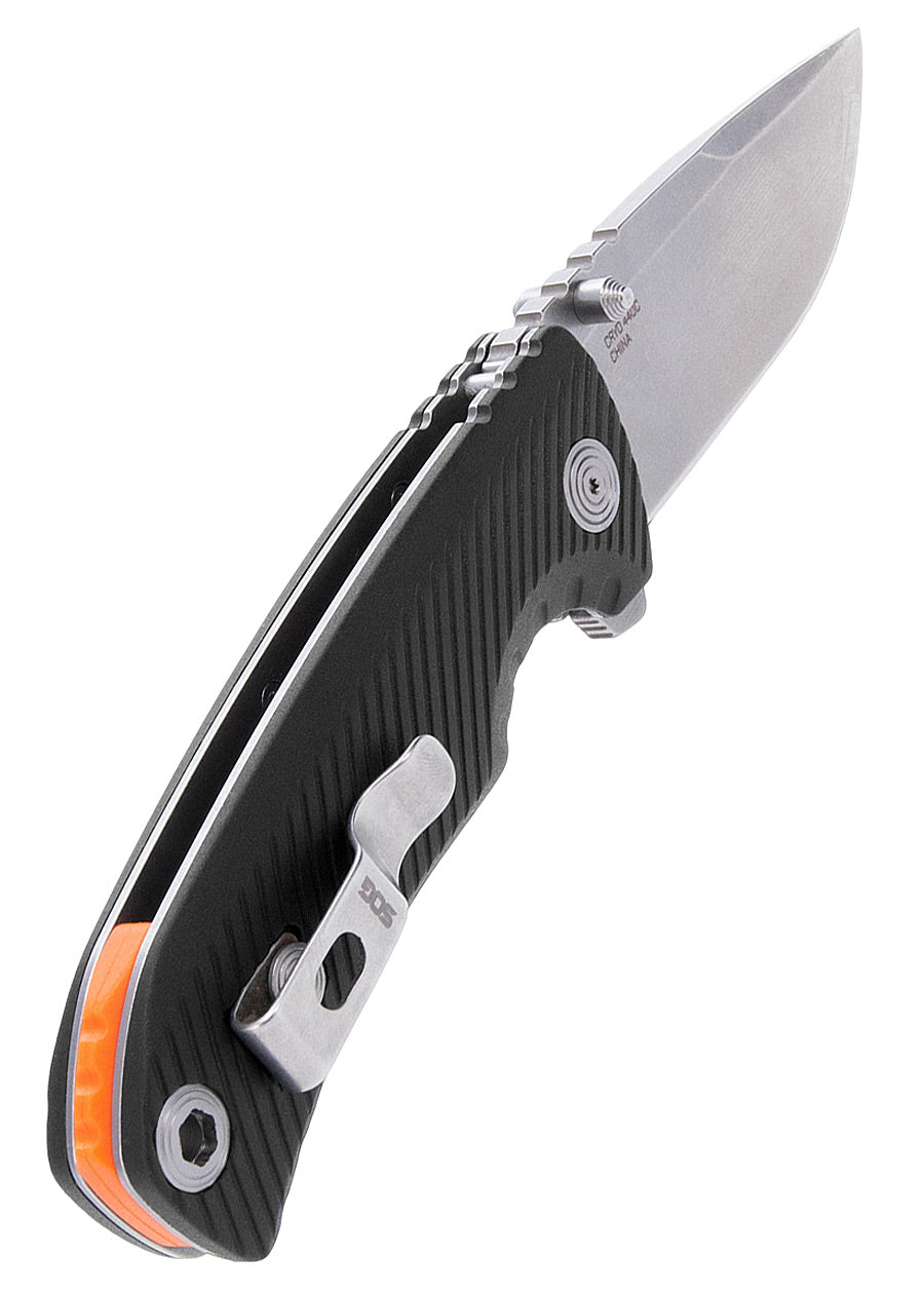 Imagen única de: Sog Tellus Atk - Negro + Naranja Blaze, Navaja De Bolsillo