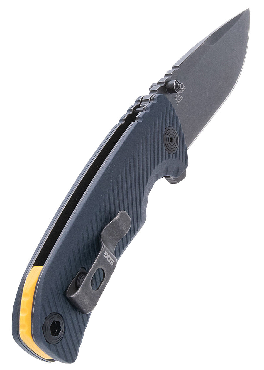 Imagen única de: Sog Tellus Atk - Tinta De Calamar + Amarillo, Navaja De Bolsillo