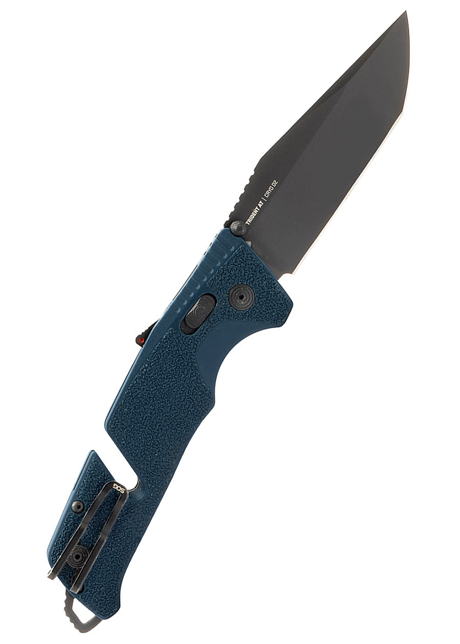 Imagen única de: Sog Trident At - Uniforme Azul - Tanto, Navaja De Bolsillo