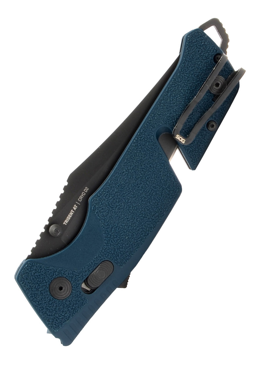 Imagen única de: Sog Trident At - Uniform Blue - Navaja De Bolsillo Parcialmente Dentada