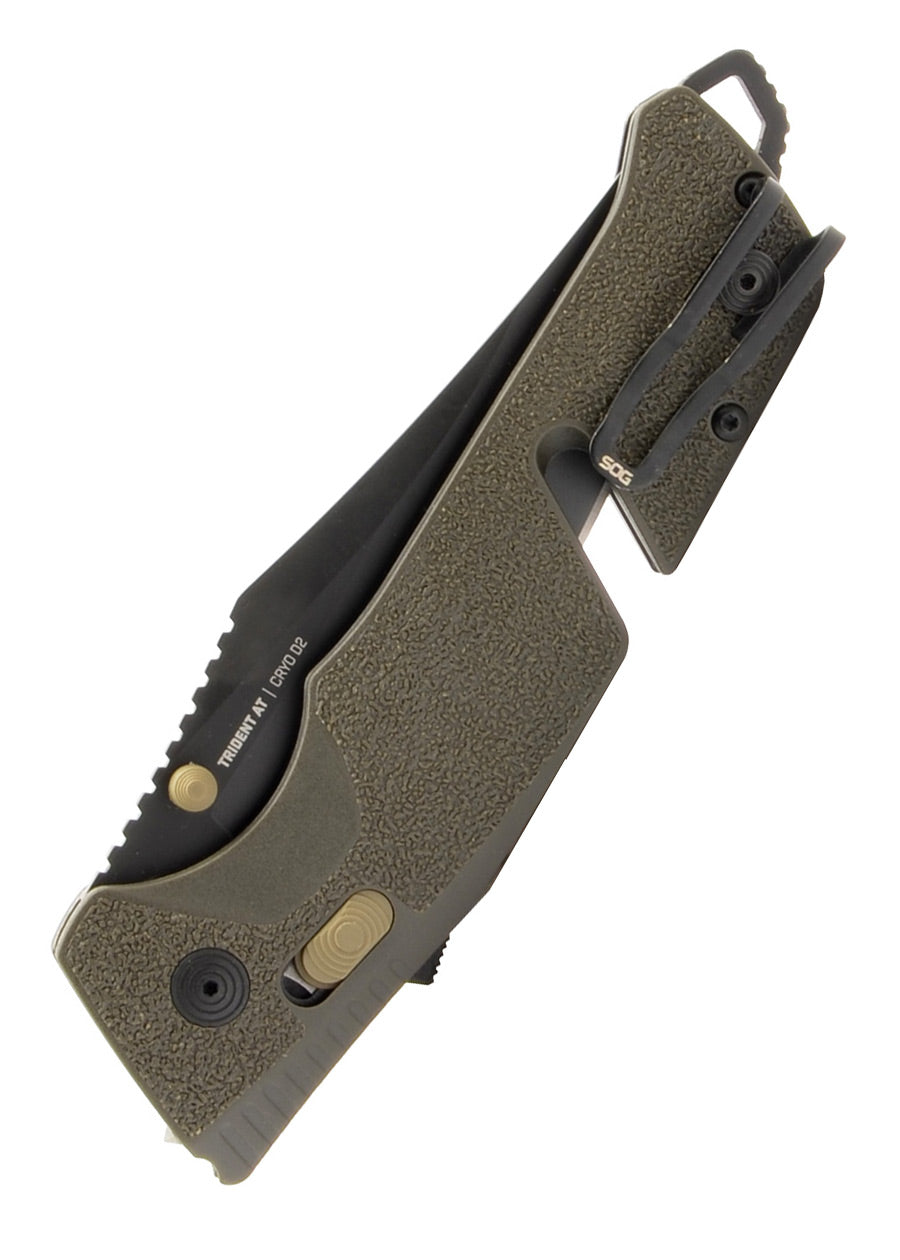 Imagen única de: Sog Trident At - Olive Drab Parcialmente Dentado, Navaja De Bolsillo