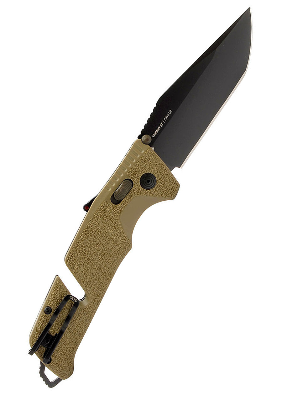 Imagen única de: Sog Trident At - Flat Dark Earth - Tanto, Navaja De Bolsillo
