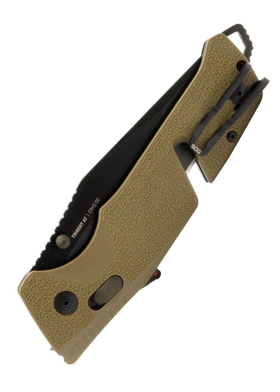 Imagen única de: Sog Trident At - Flat Dark Earth - Tanto, Navaja De Bolsillo