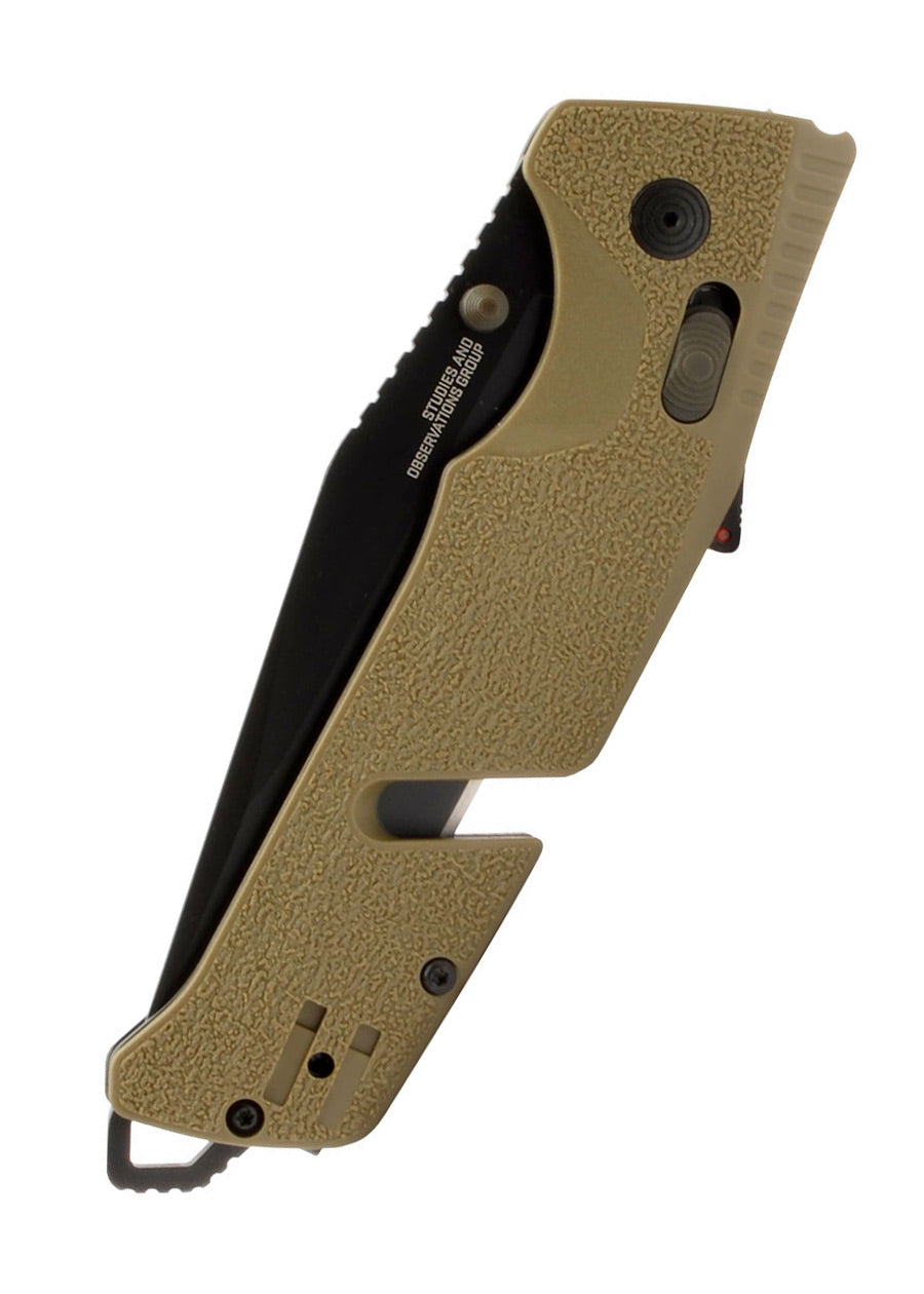 Imagen única de: Sog Trident At - Flat Dark Earth - Tanto, Navaja De Bolsillo