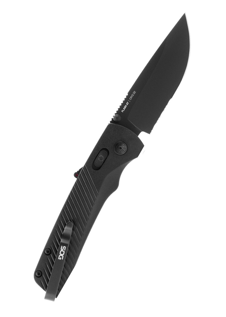 Imagen única de: Navaja Flash At - Blackout - Filo Dentado Parcial, Sog