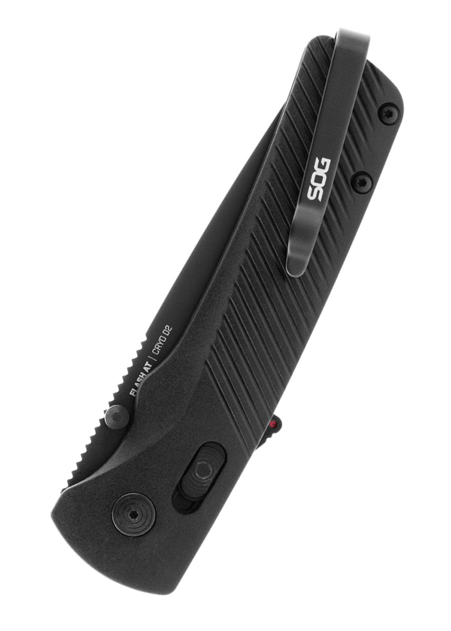 Imagen única de: Navaja Flash At - Blackout - Filo Dentado Parcial, Sog