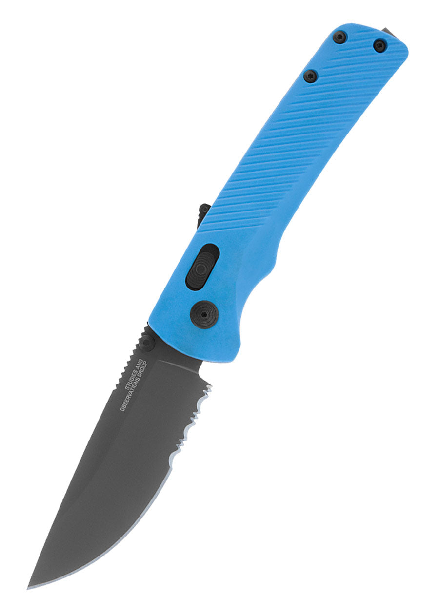 Imagen única de: Navaja Flash At - Civic Cyan - Filo Dentado Parcial, Sog