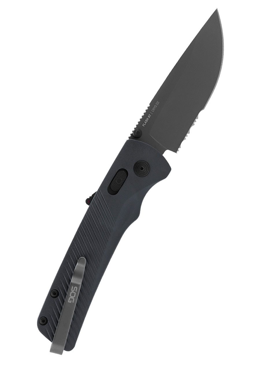 Imagen única de: Navaja Flash At - Urban Grey - Parcialmente Dentada, Sog