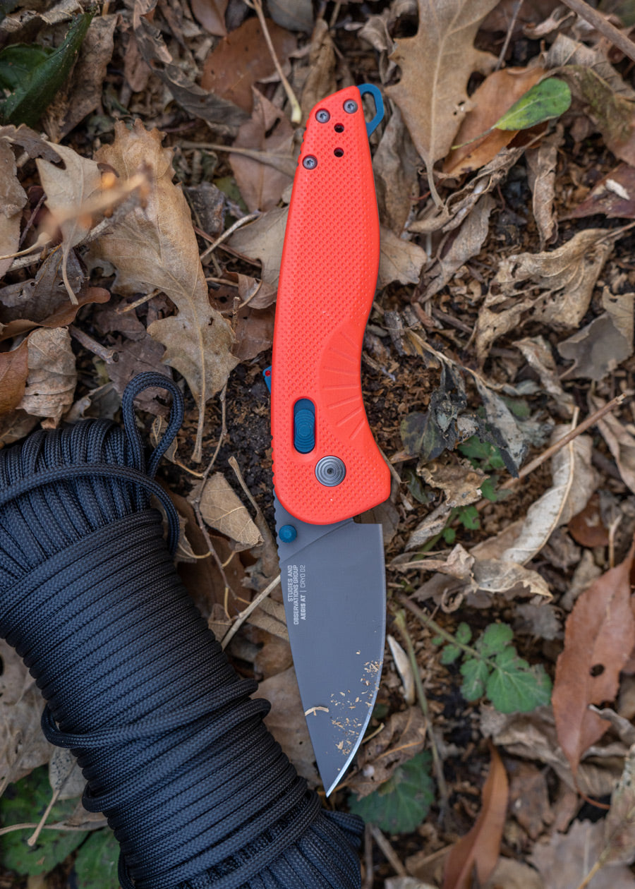 Imagen única de: Sog Aegis At - Rescue Red, Indigo, Navaja De Bolsillo