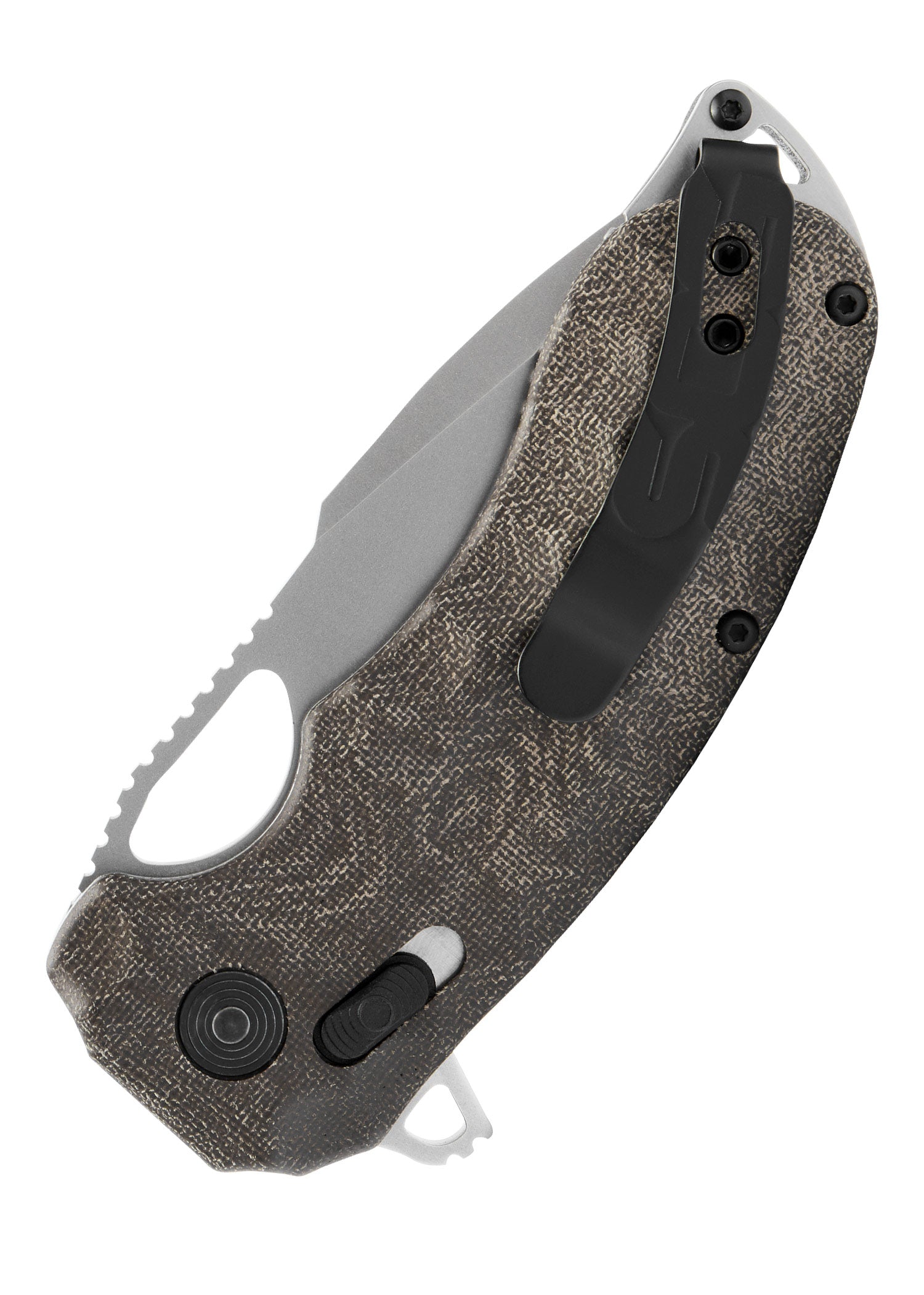 Imagen única de: Navaja Kiku Xr Acabado Satinado, Lino Micarta, Sog