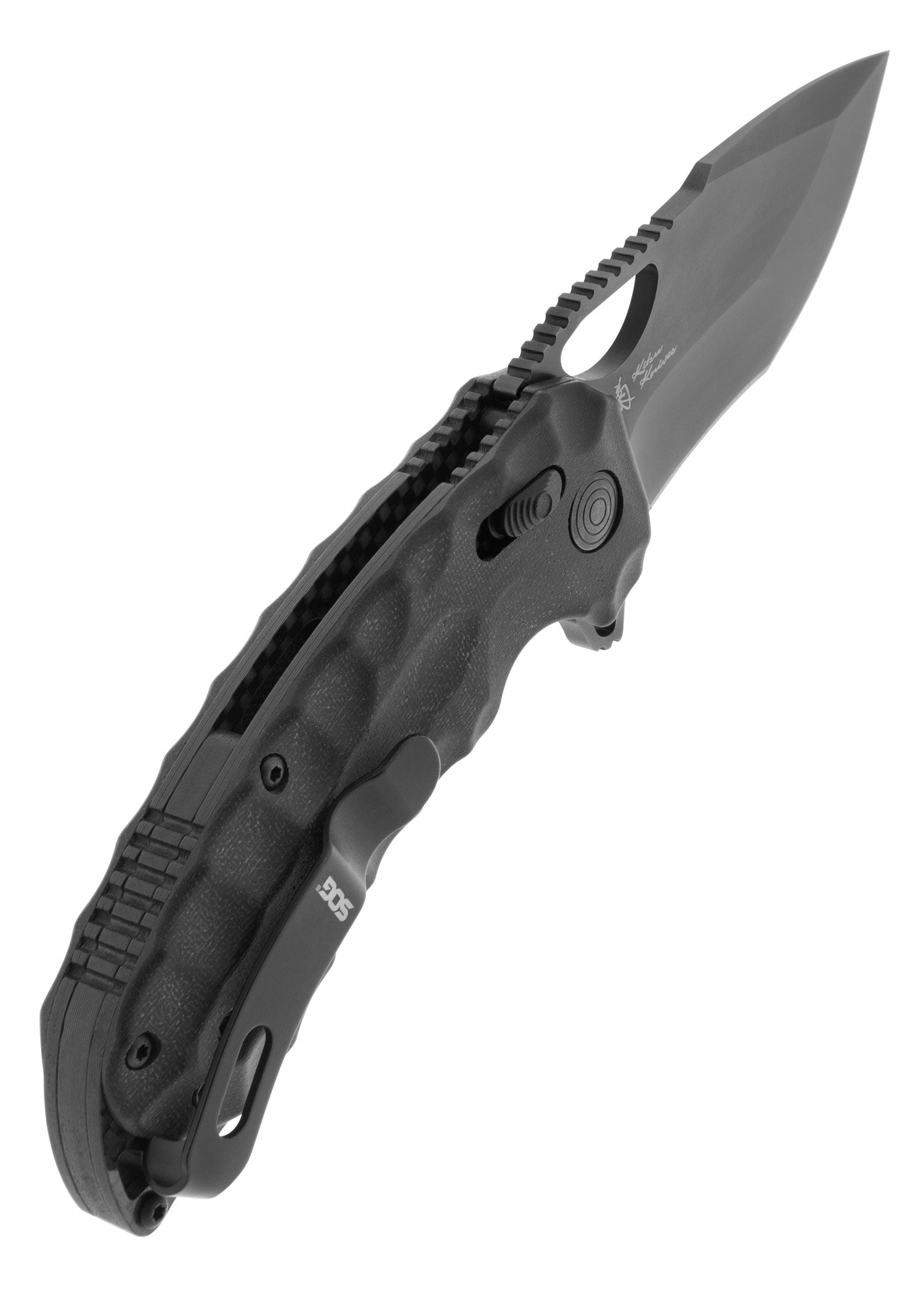 Imagen única de: Navaja Kiku Xr Lte - Blackout Micarta + Carbon, Sog