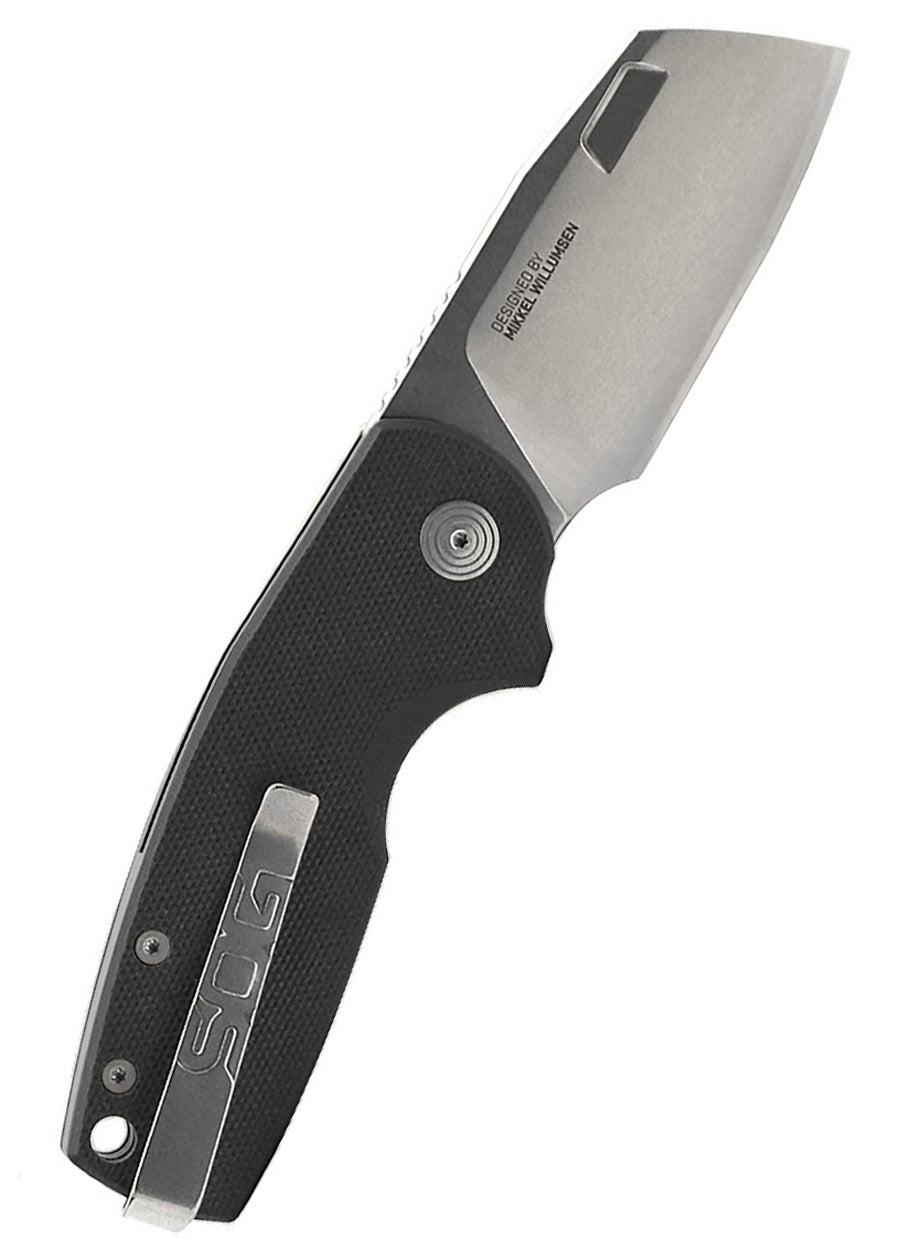 Imagen única de: Sog Stout Flk Cleaver Black, Stonewash, Navaja De Bolsillo