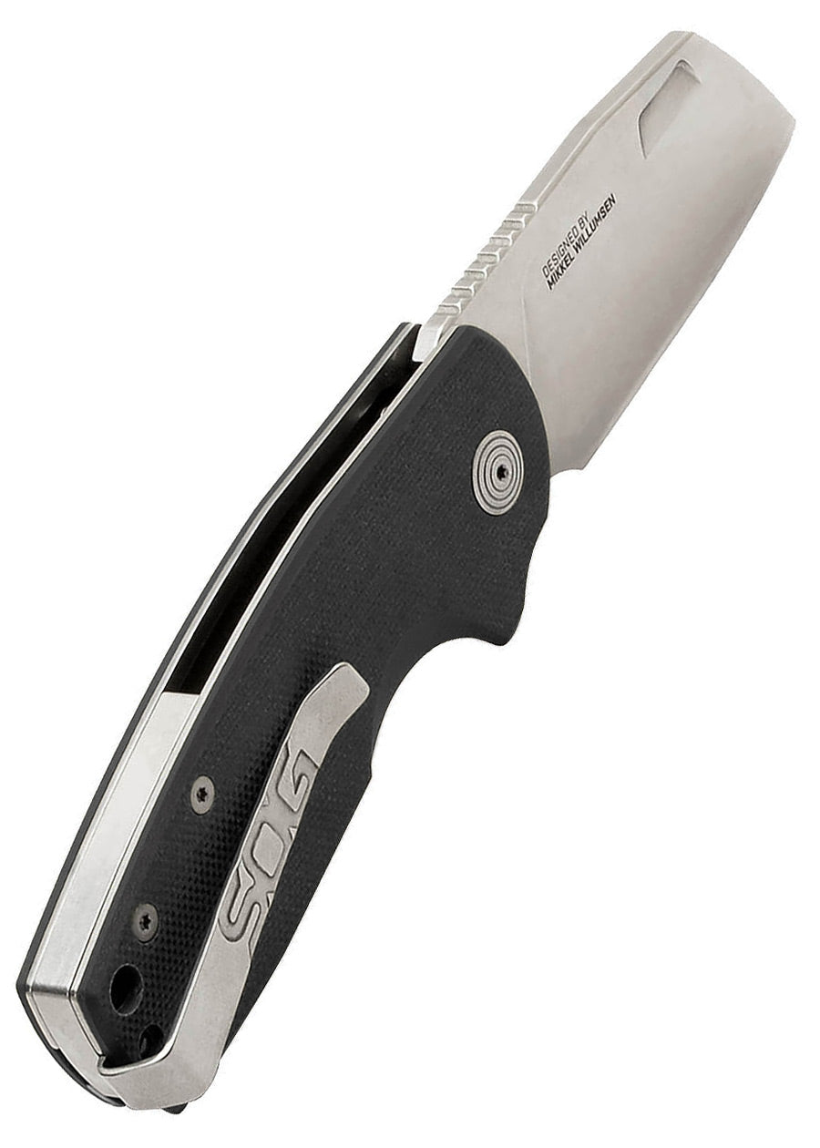 Imagen única de: Sog Stout Flk Cleaver Black, Stonewash, Navaja De Bolsillo