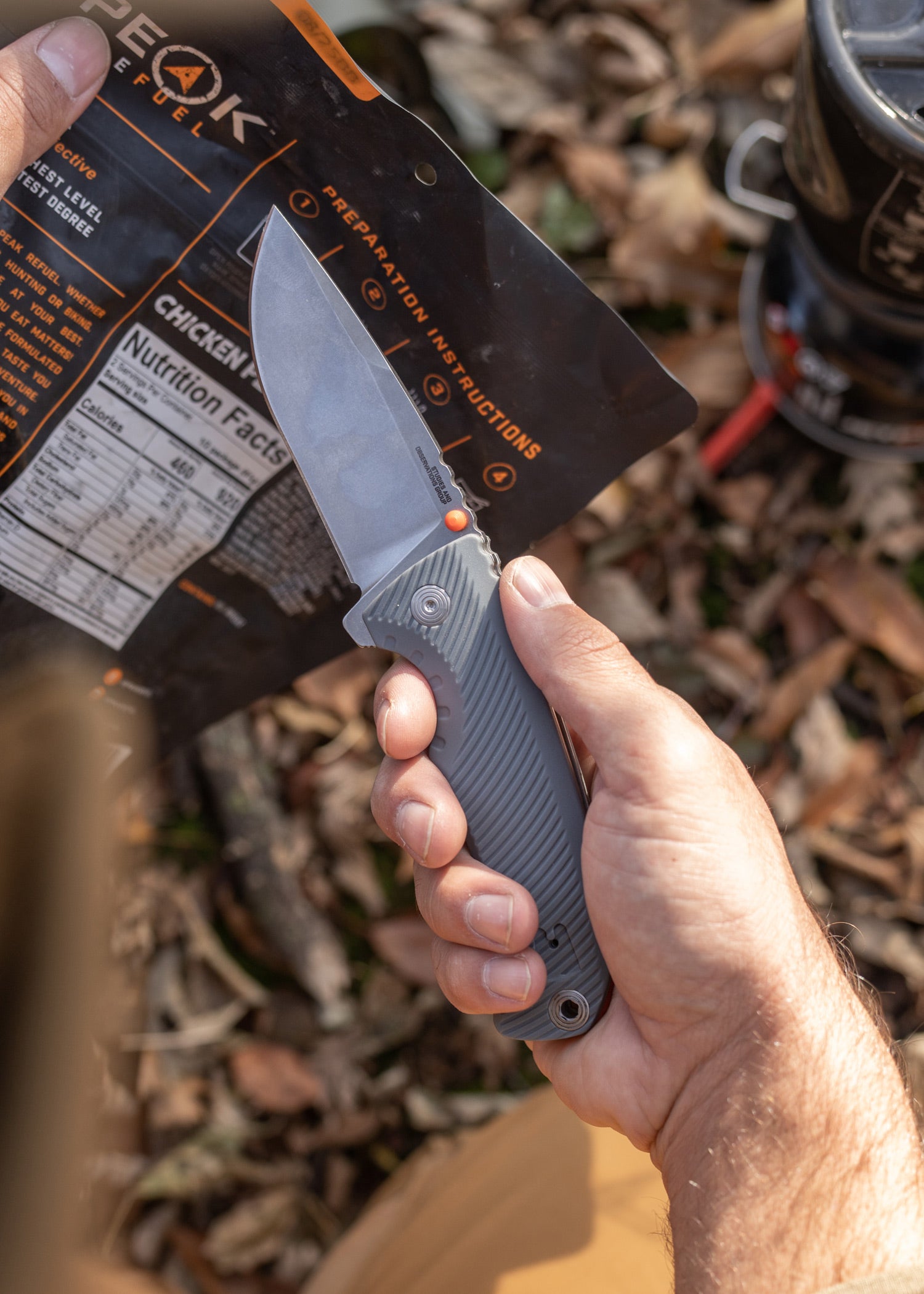 Imagen única de: Sog Tellus Flk Wolf Gris, Navaja De Bolsillo