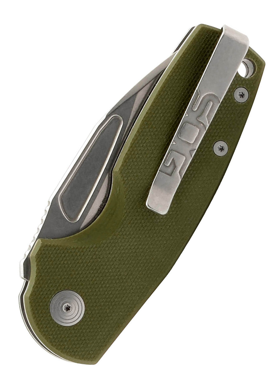 Imagen única de: Sog Stout Sj, Od Green + Stonewash, Navaja De Bolsillo
