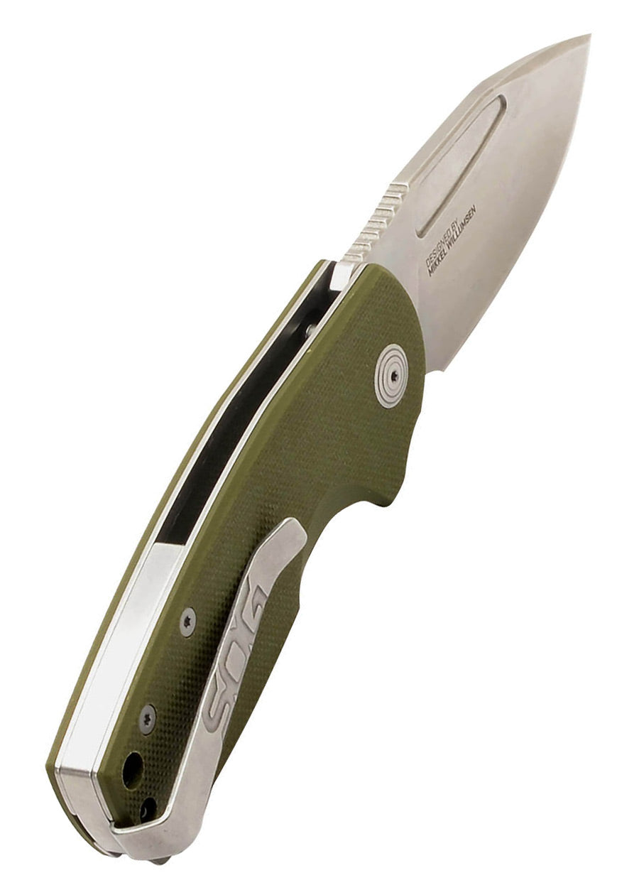 Imagen única de: Sog Stout Sj, Od Green + Stonewash, Navaja De Bolsillo