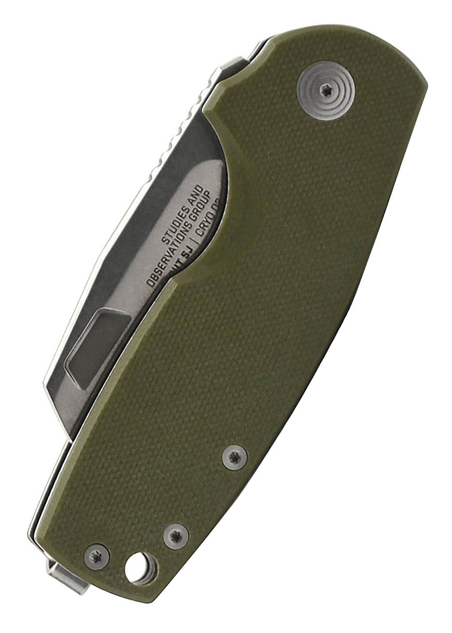 Imagen única de: Sog Stout Sj Cleaver, Od Green + Stonewash, Navaja De Bolsillo