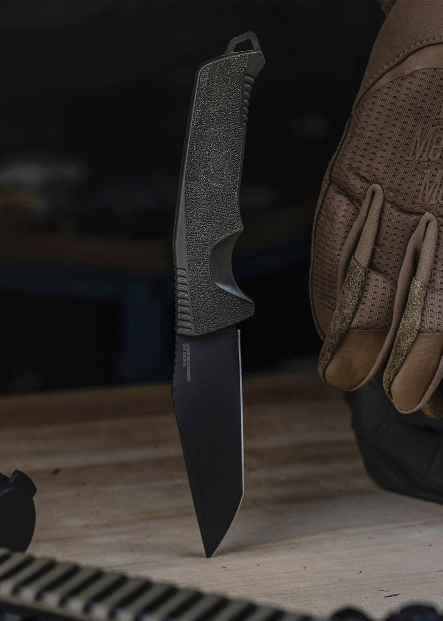 Imagen única de: Sog Trident Fx, Blackout, Borde Recto, Cuchillo Fijo