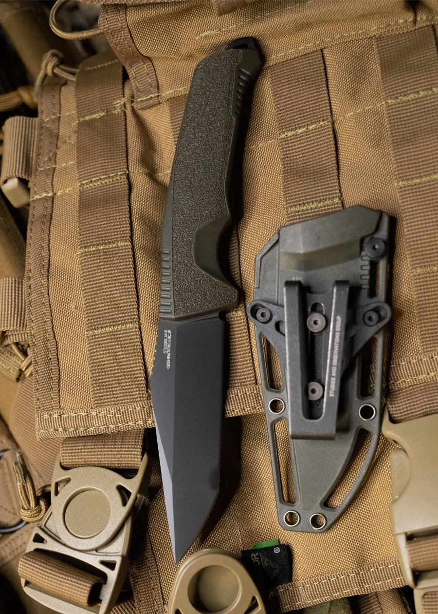 Imagen única de: Sog Trident Fx, Od Green, Borde Recto, Cuchillo Fijo