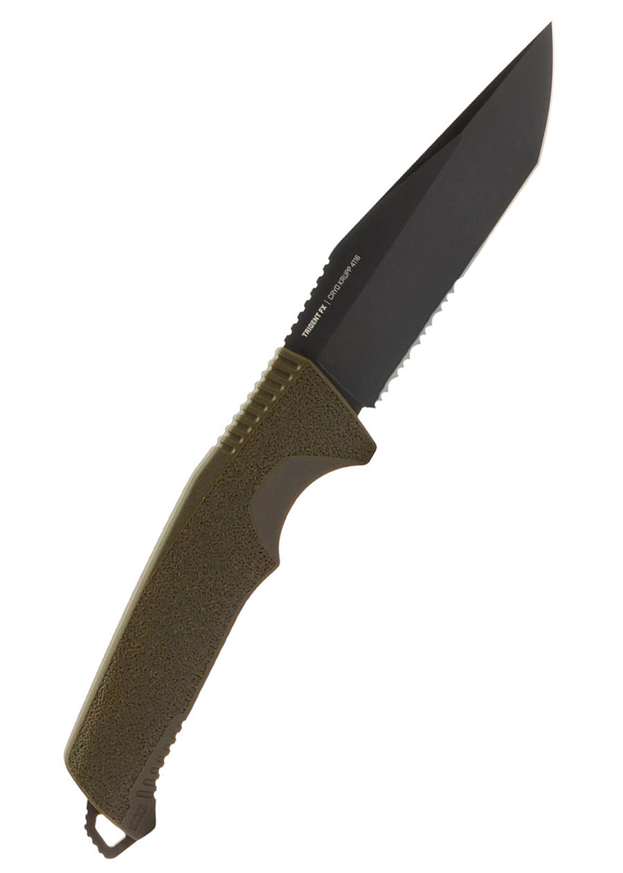 Imagen única de: Sog Trident Fx, Od Green, Parcialmente Serrado, Cuchillo Fijo