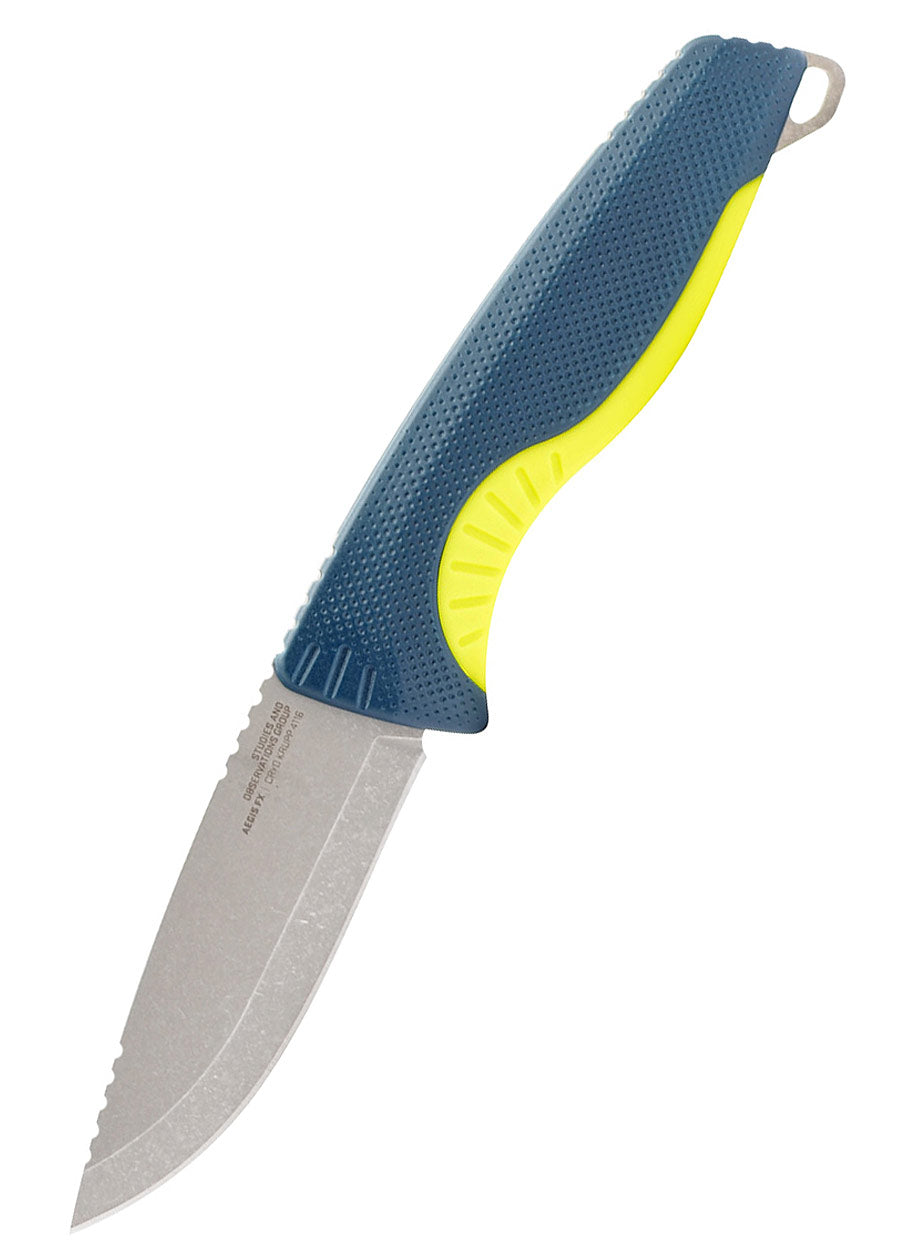 Imagen única de: Cuchillo Fijo Aegis Fx - Indigo & Acid Yellow, Sog