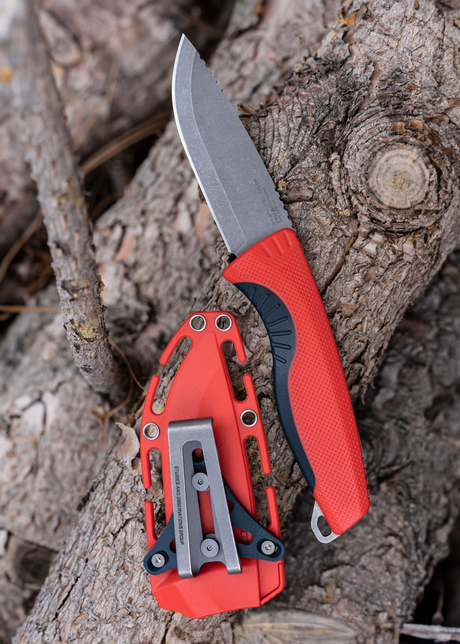 Imagen única de: Cuchillo Fijo Aegis Fx - Rescue Red & Indigo, Sog