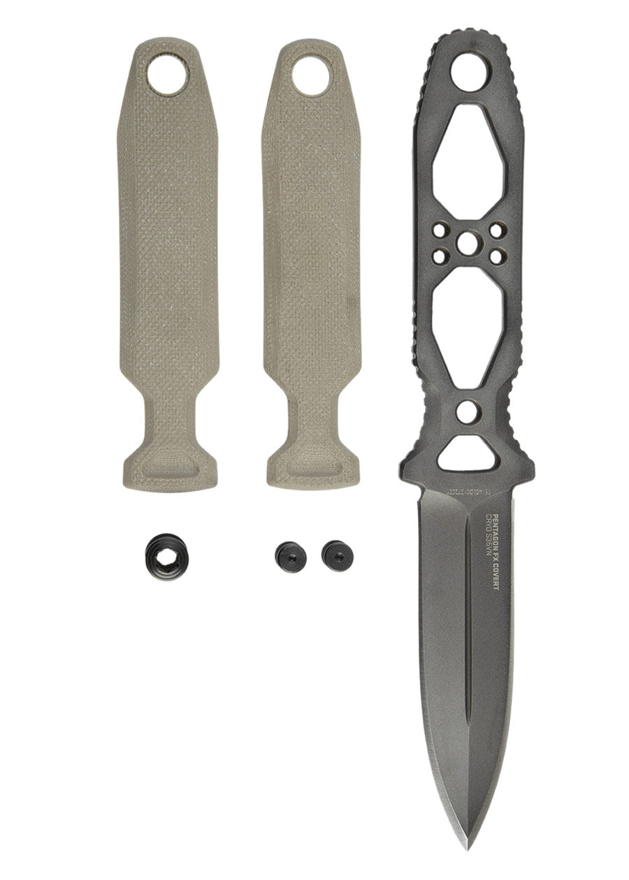 Imagen única de: Cuchillo Fijo Pentagon Fx Covert - Flat Dark Earth, Sog